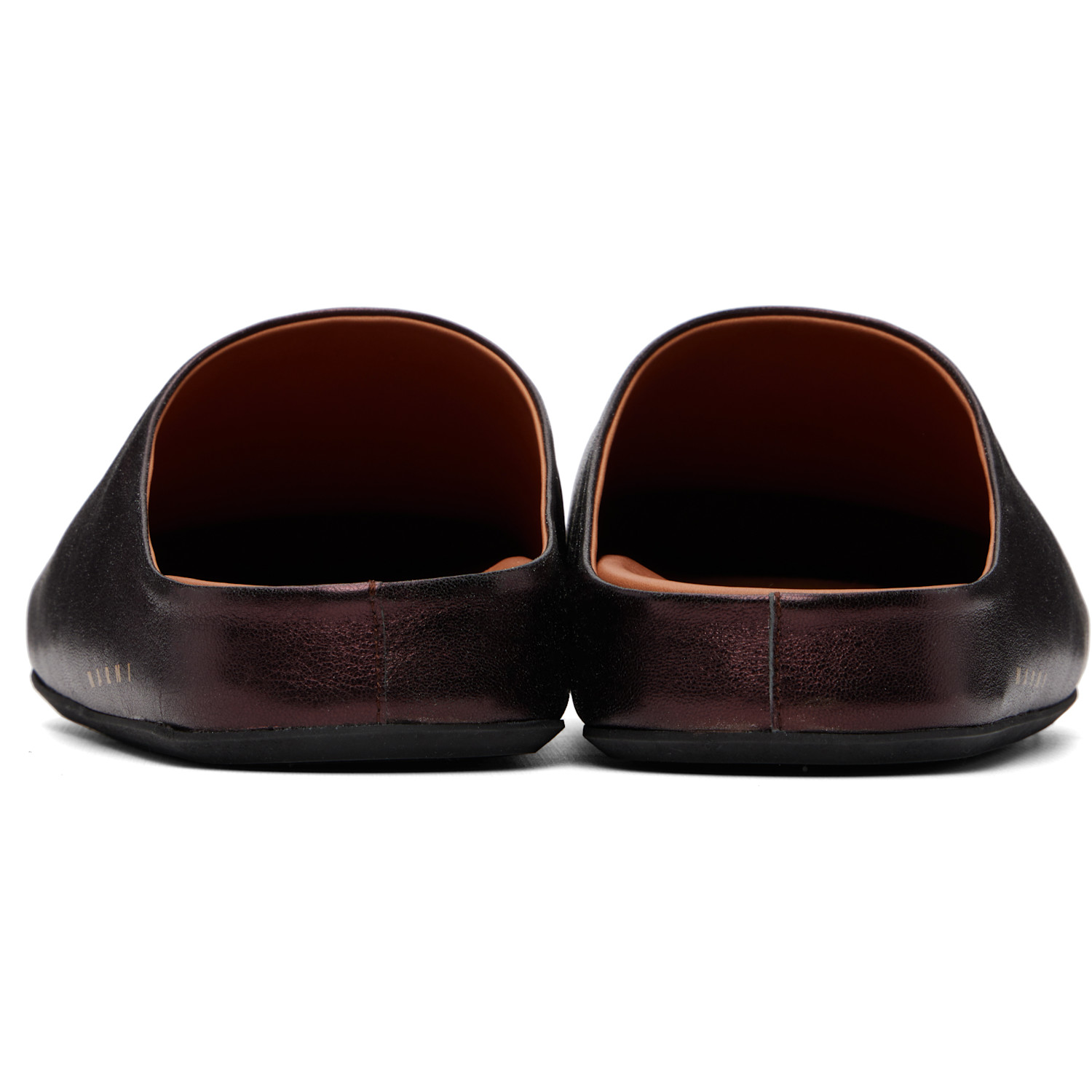  Marni Brown Fussbett Sabot Slip-on Loafers 