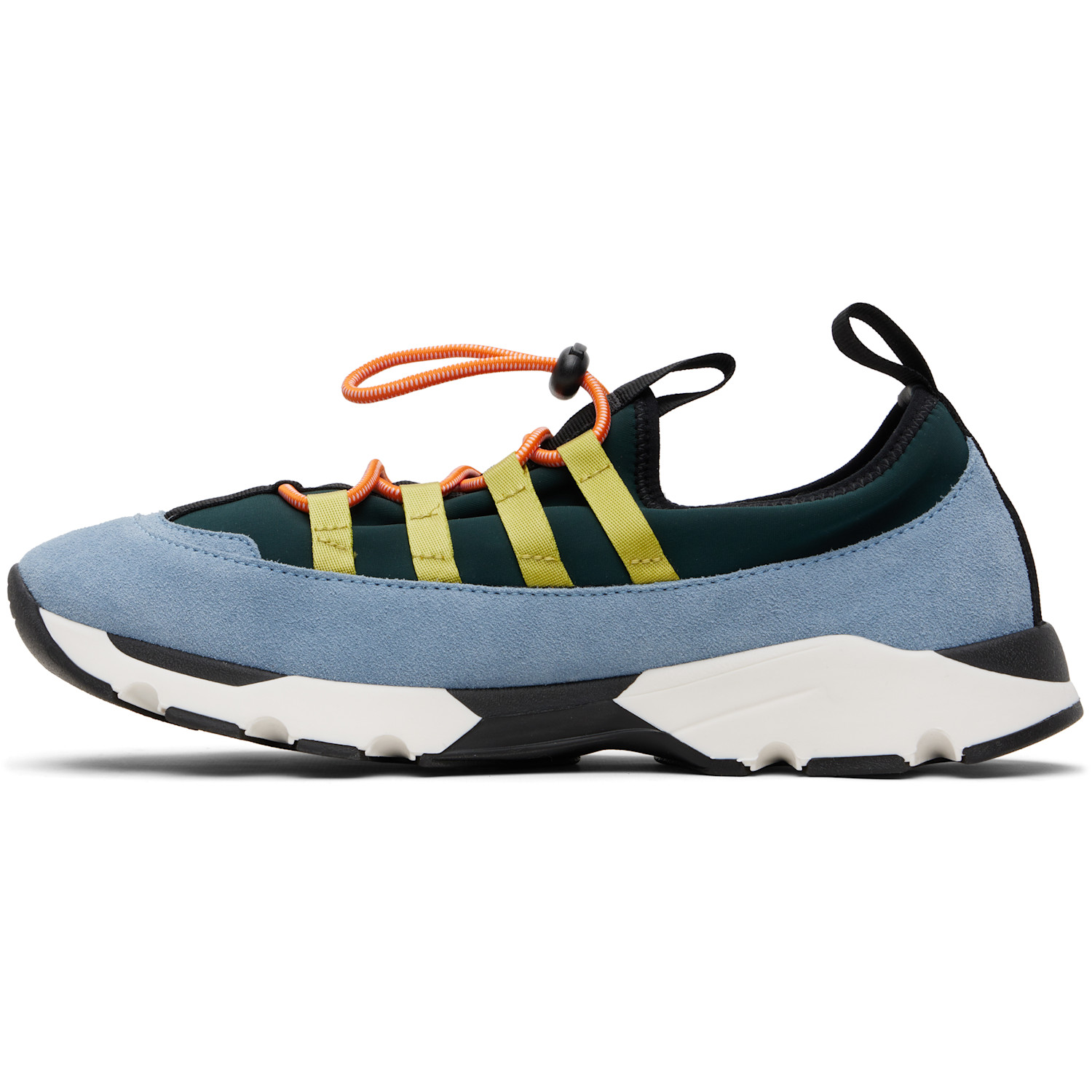  Marni Green & Blue Lycra Lace-up Running Sneakers 