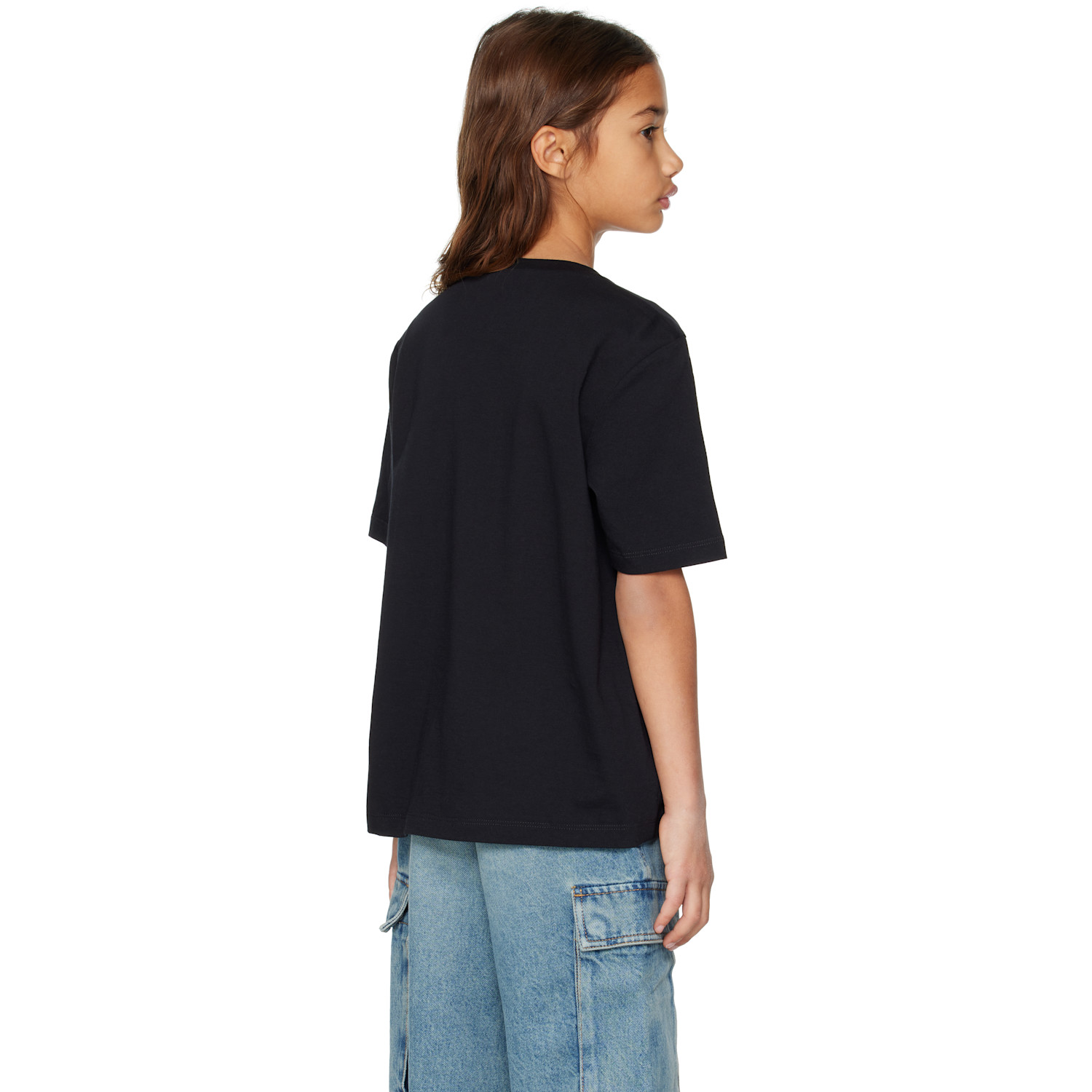  Marni Kids Black Cotton Logo T-shirt 