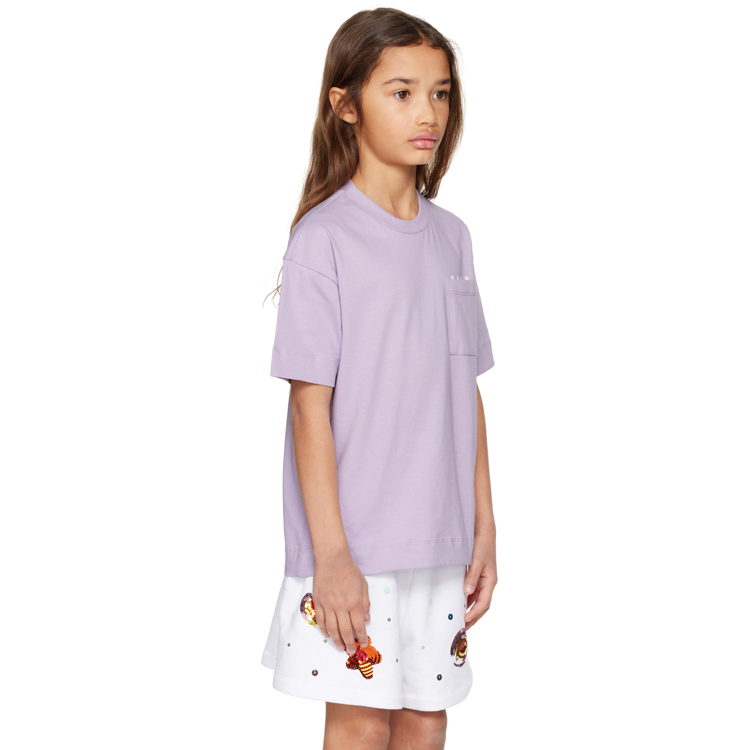  Marni Kids Purple Patch Pocket T-shirt 