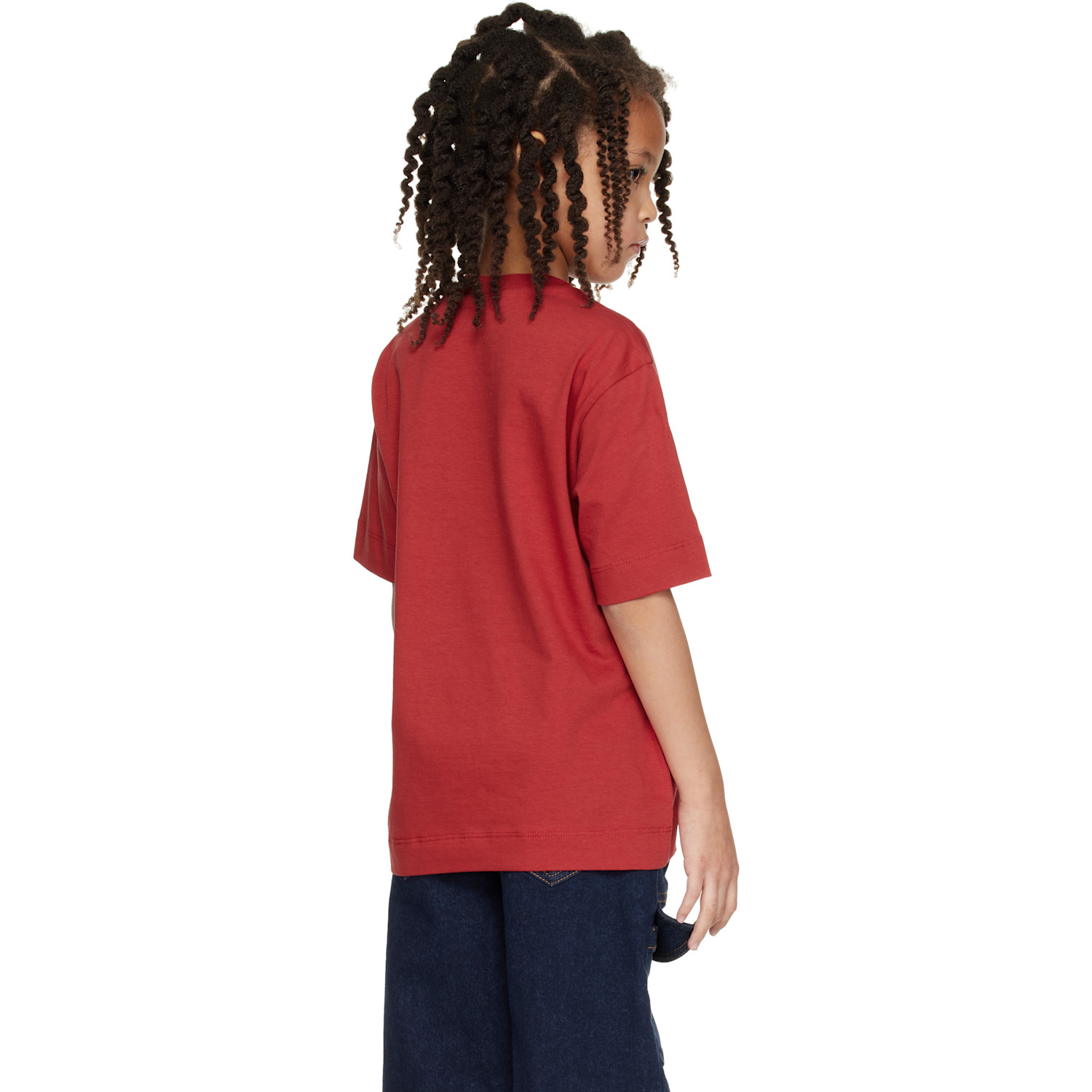  Marni Kids Red Cotton Logo T-shirt 