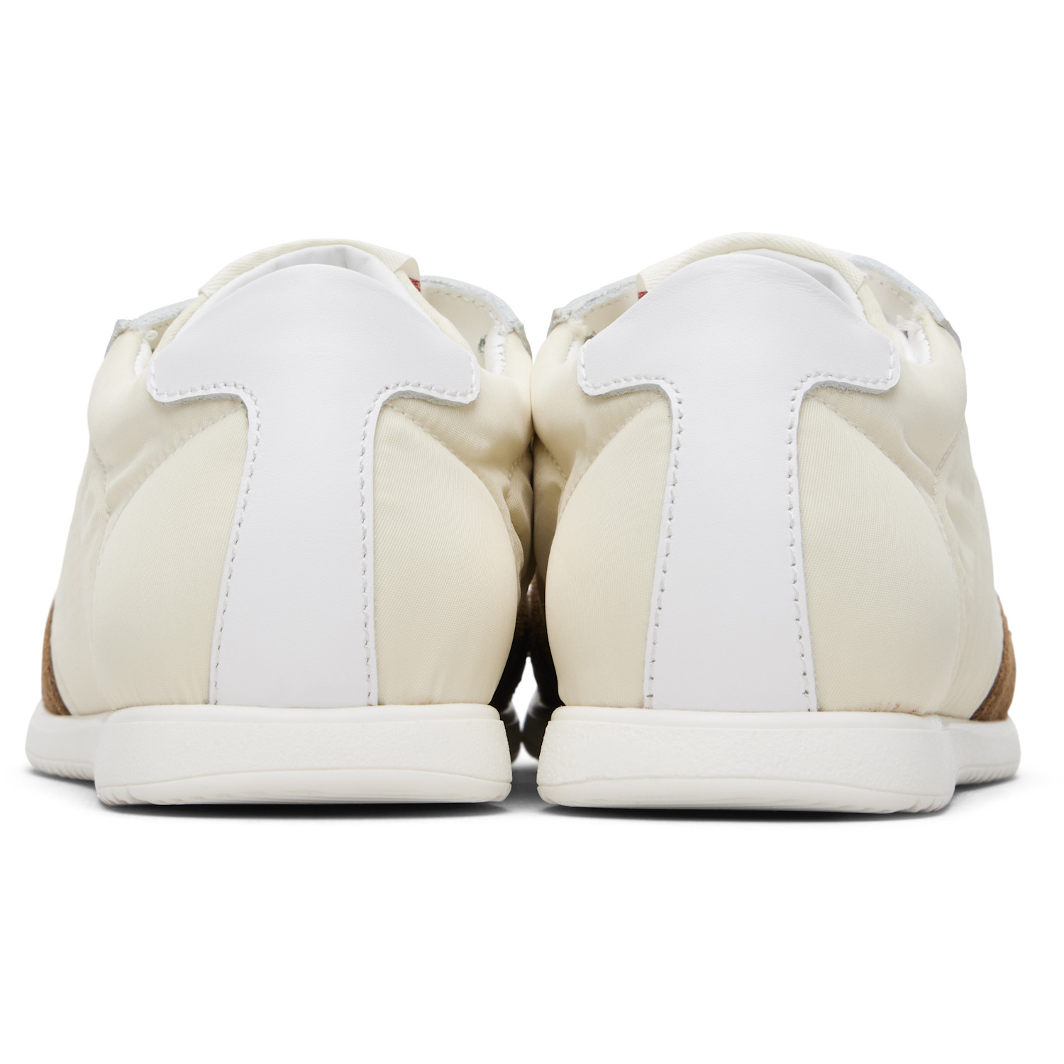  Marni Kids Off-white Taffeta Sneakers 