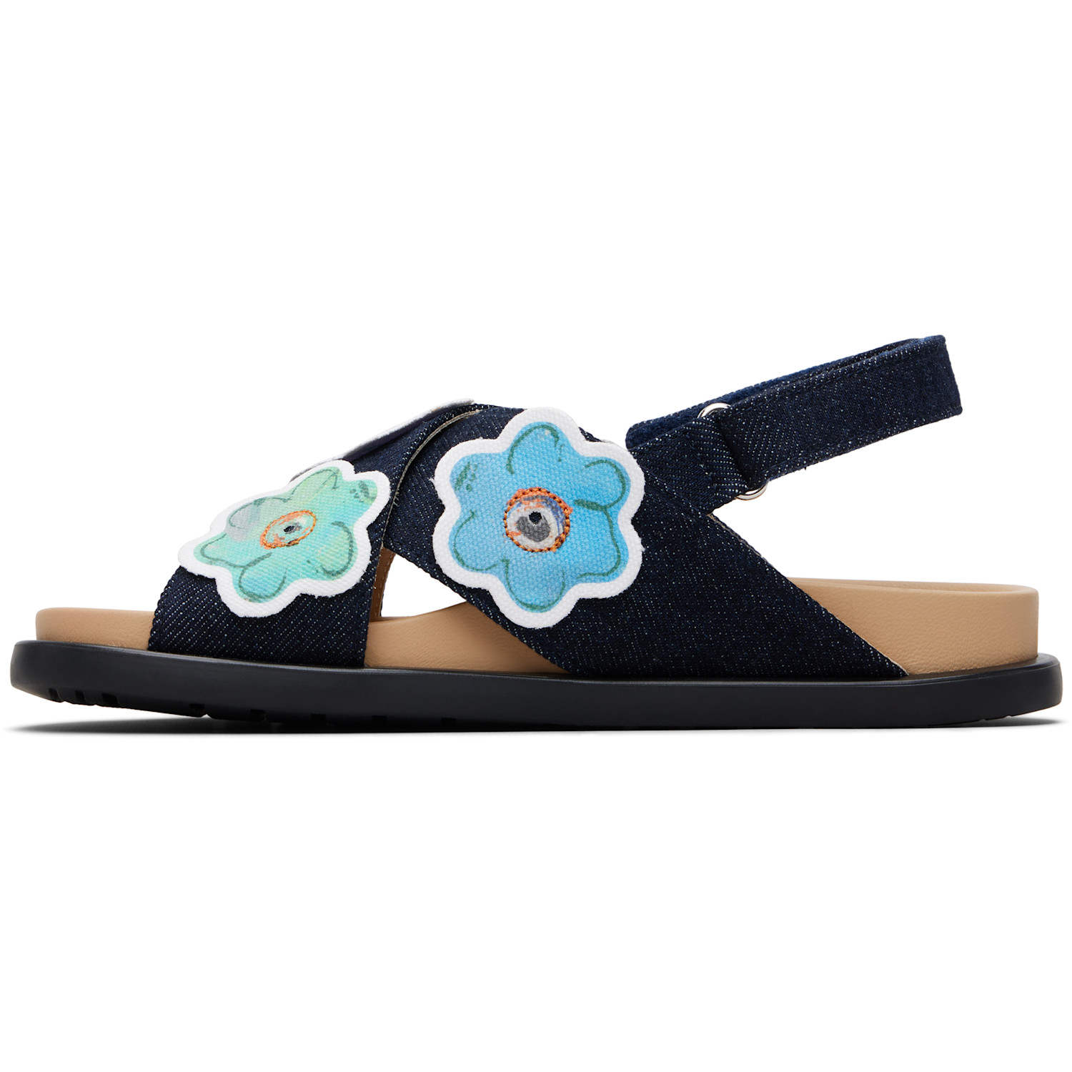  Marni Kids Navy Fussbett Sandals 