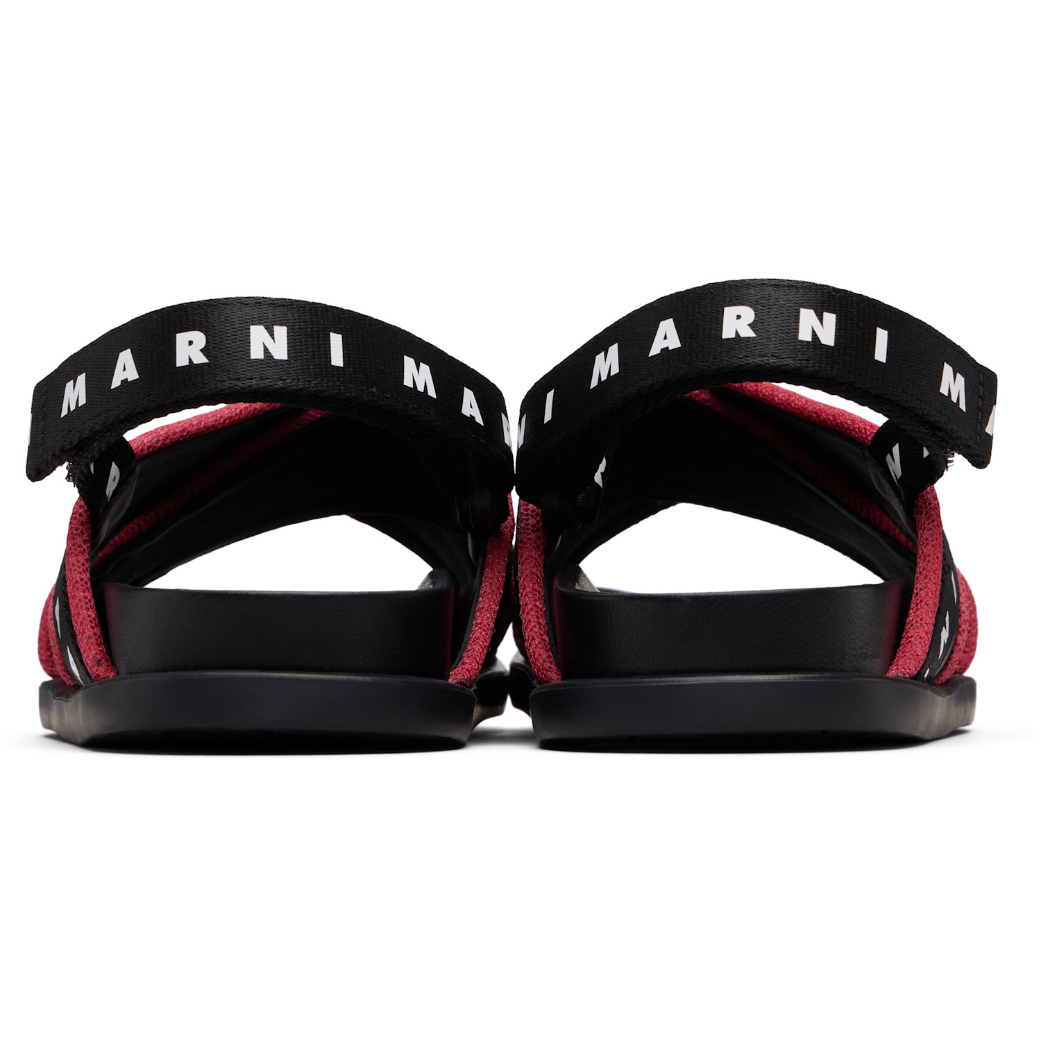  Marni Kids Black Crisscrossing Sandals 