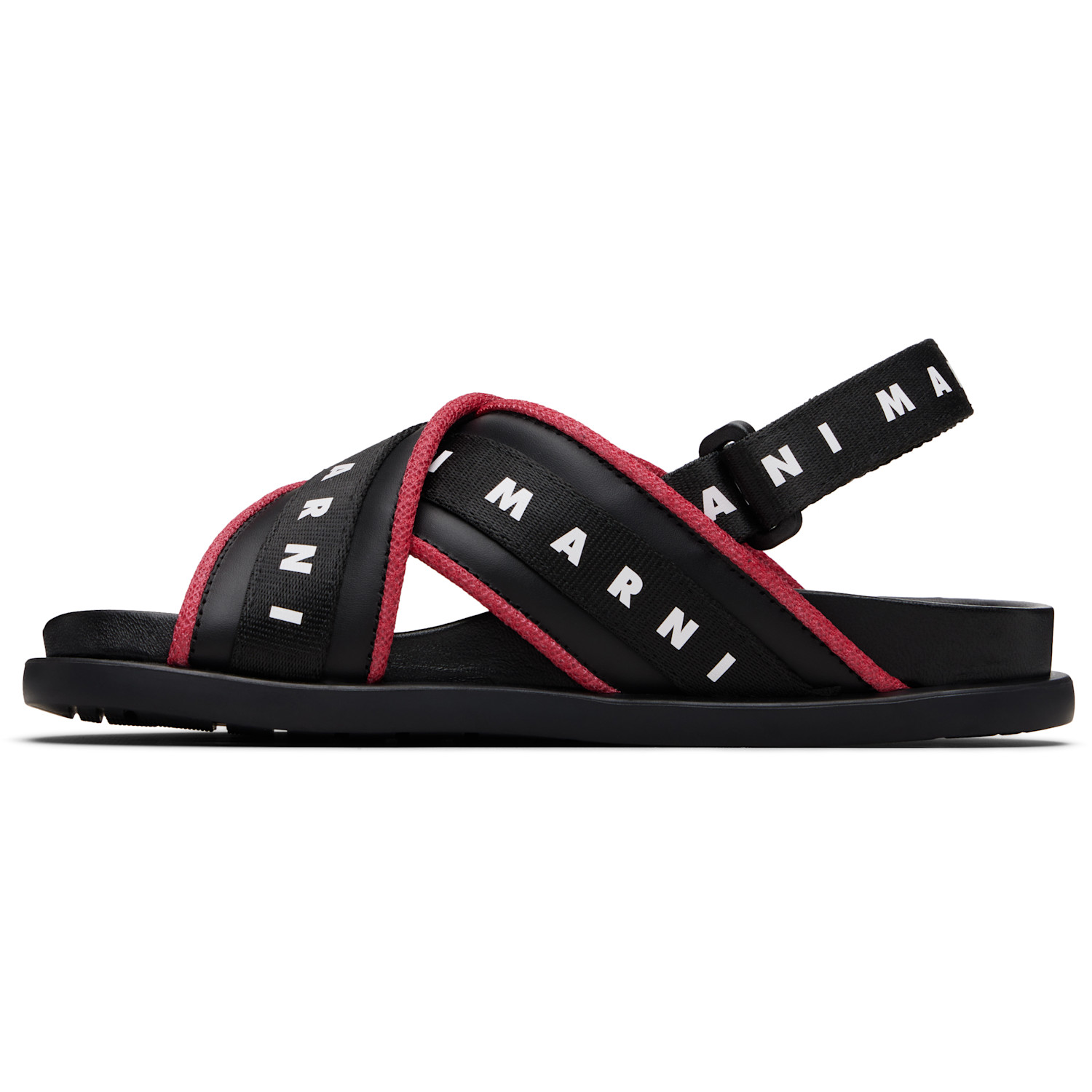  Marni Kids Black Crisscrossing Sandals 