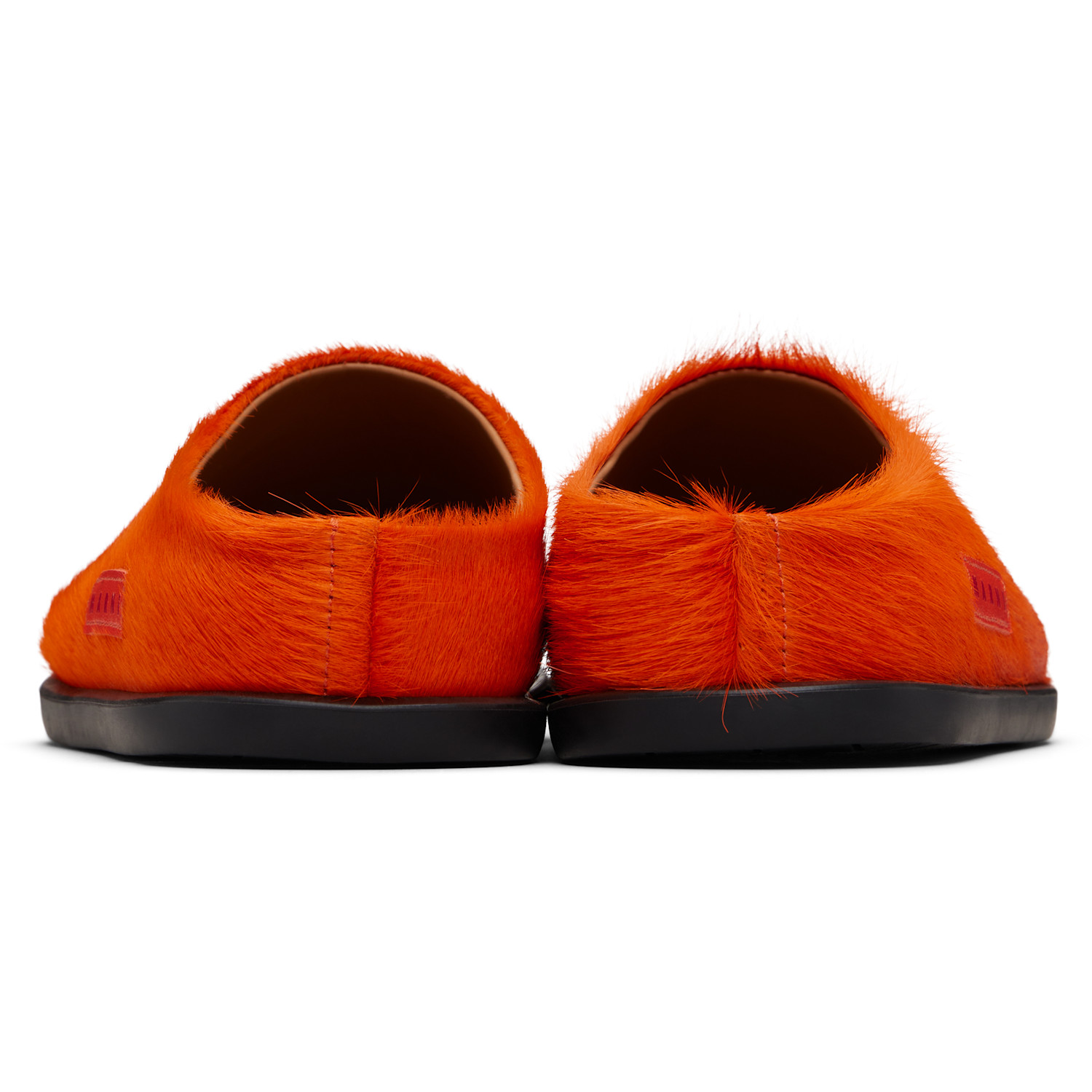 Marni Kids Orange Fussbett Slip-on Loafers 