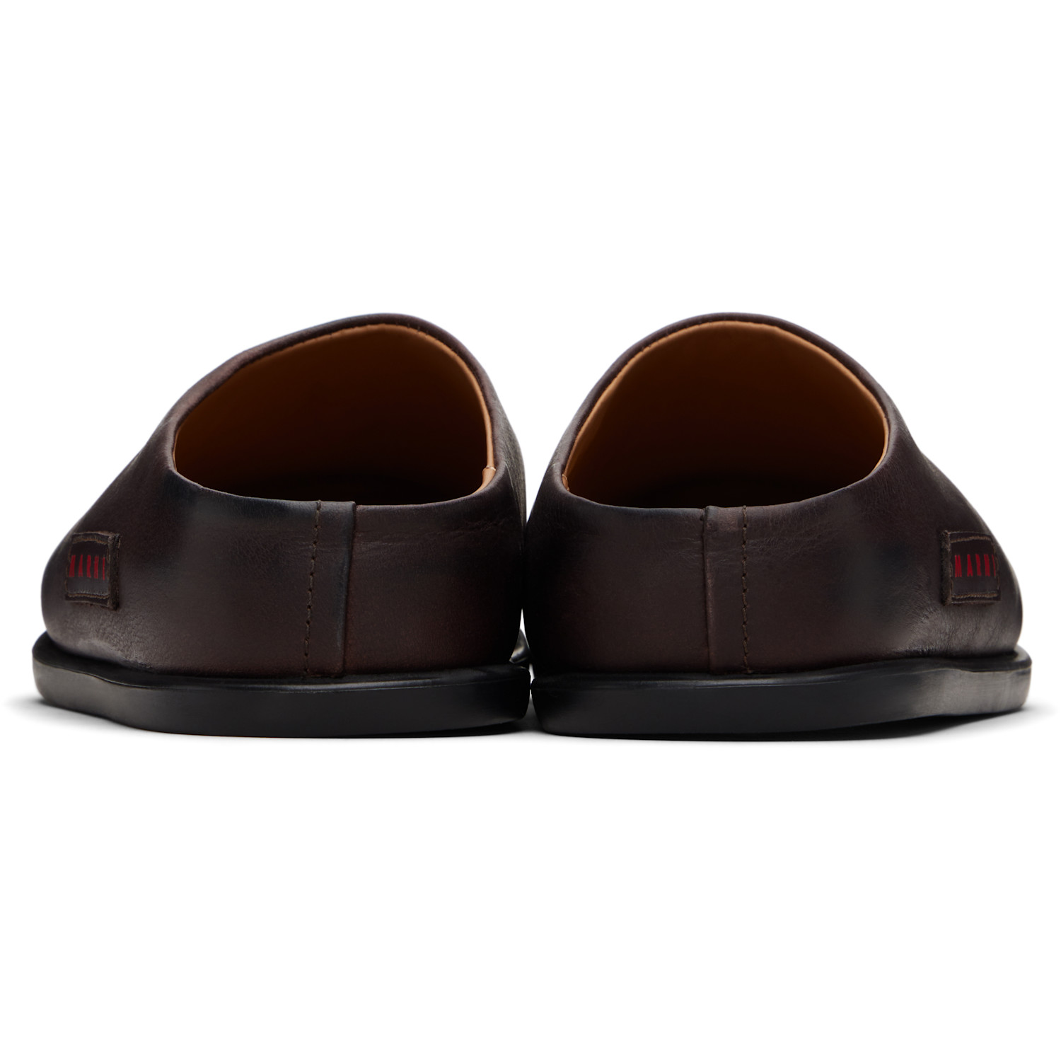  Marni Ssense Exclusive Kids Brown Fussbett Slip-on Loafers 