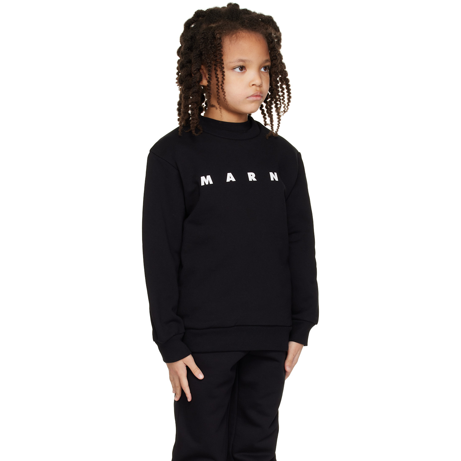  Marni Kids Black Cotton Sweatshirt 