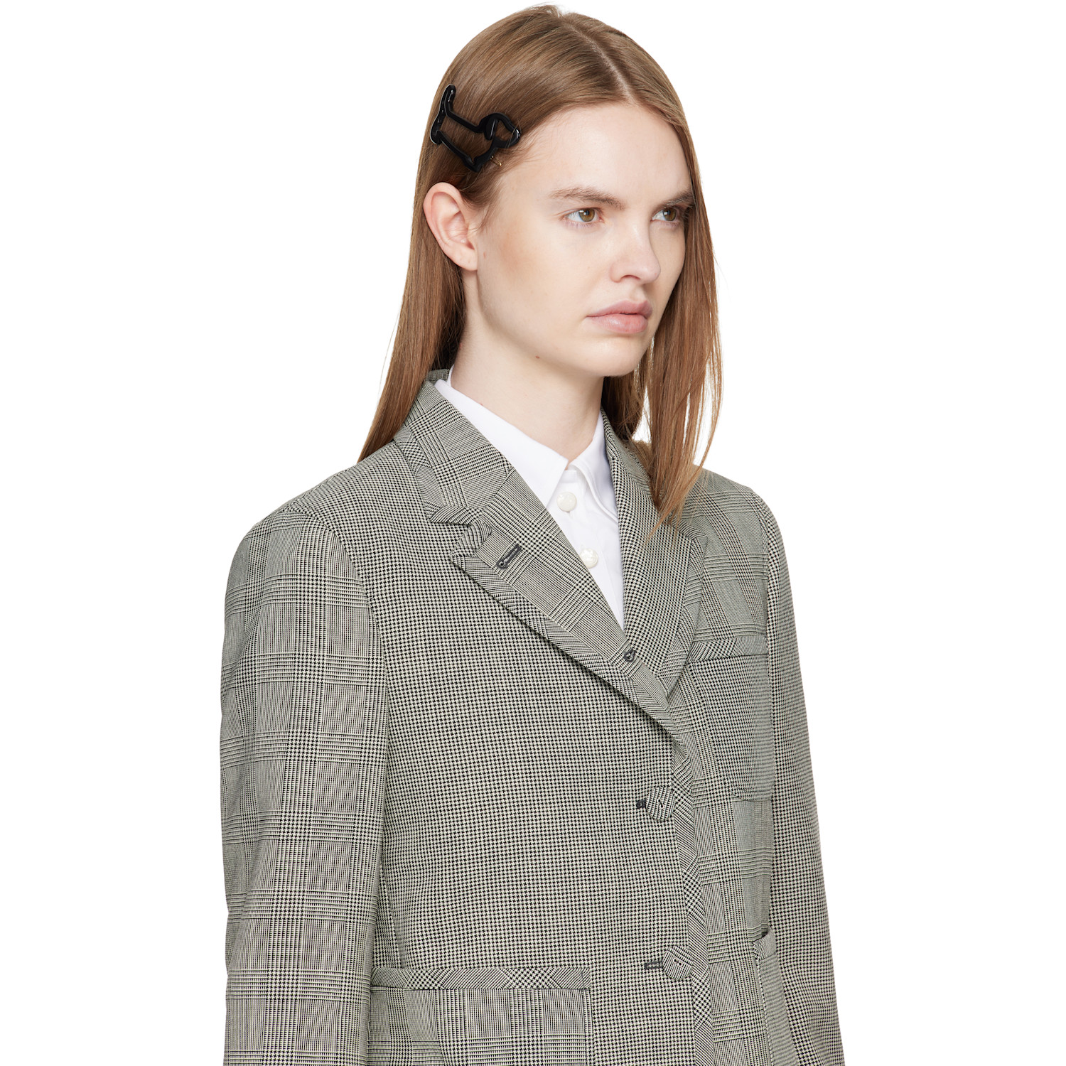  Thom Browne Black Acetate Hector Hair Clip 