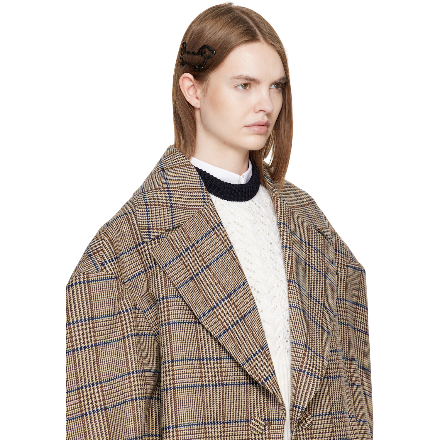  Thom Browne Brown Acetate Hector Hair Clip 