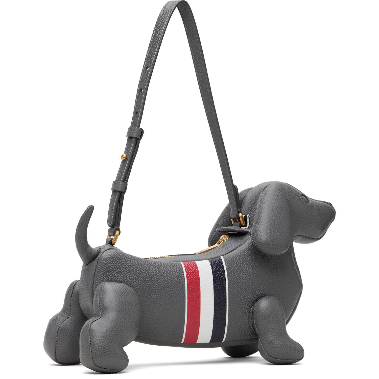  Thom Browne Gray Rwb Stripe Baby Hector Bag 