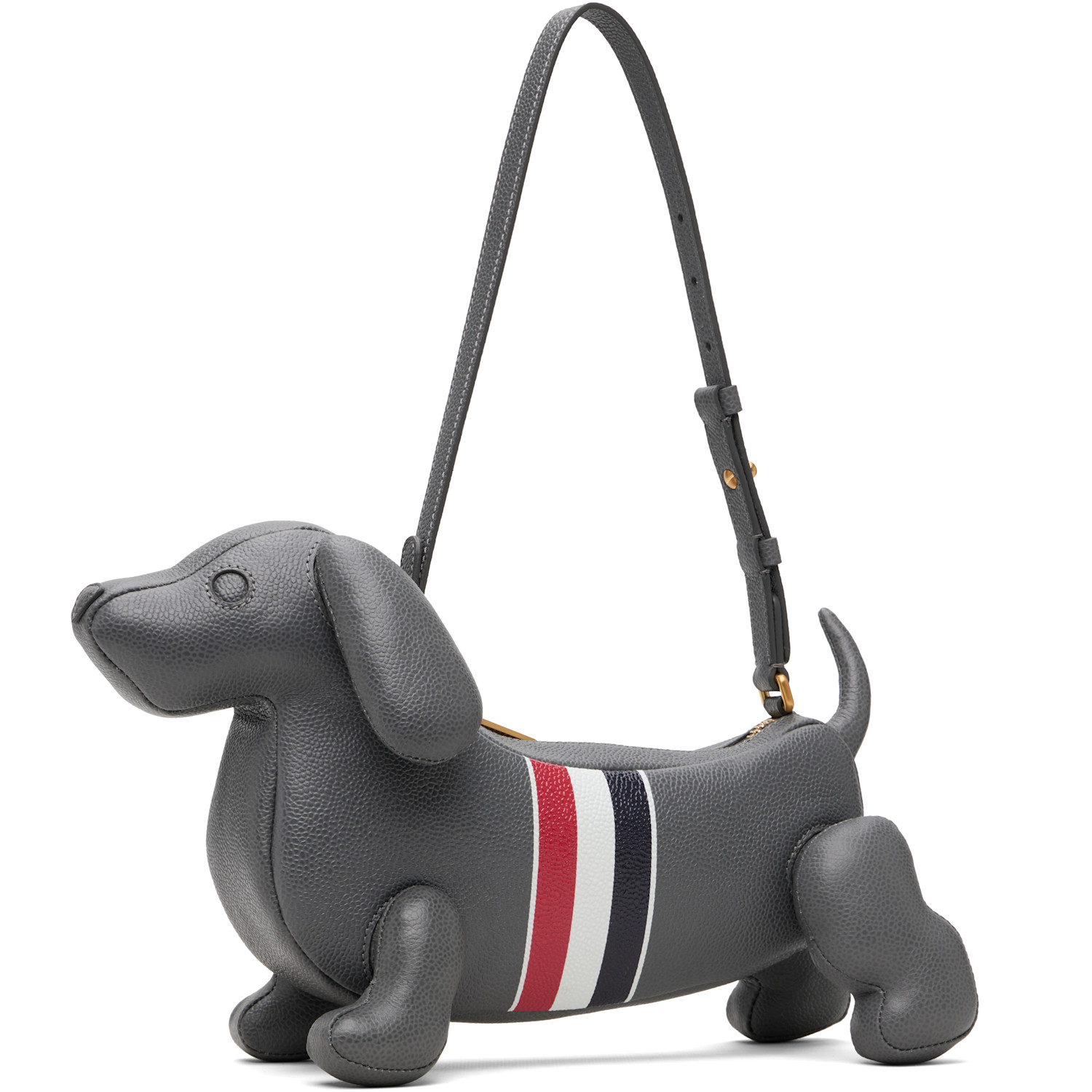  Thom Browne Gray Rwb Stripe Baby Hector Bag 