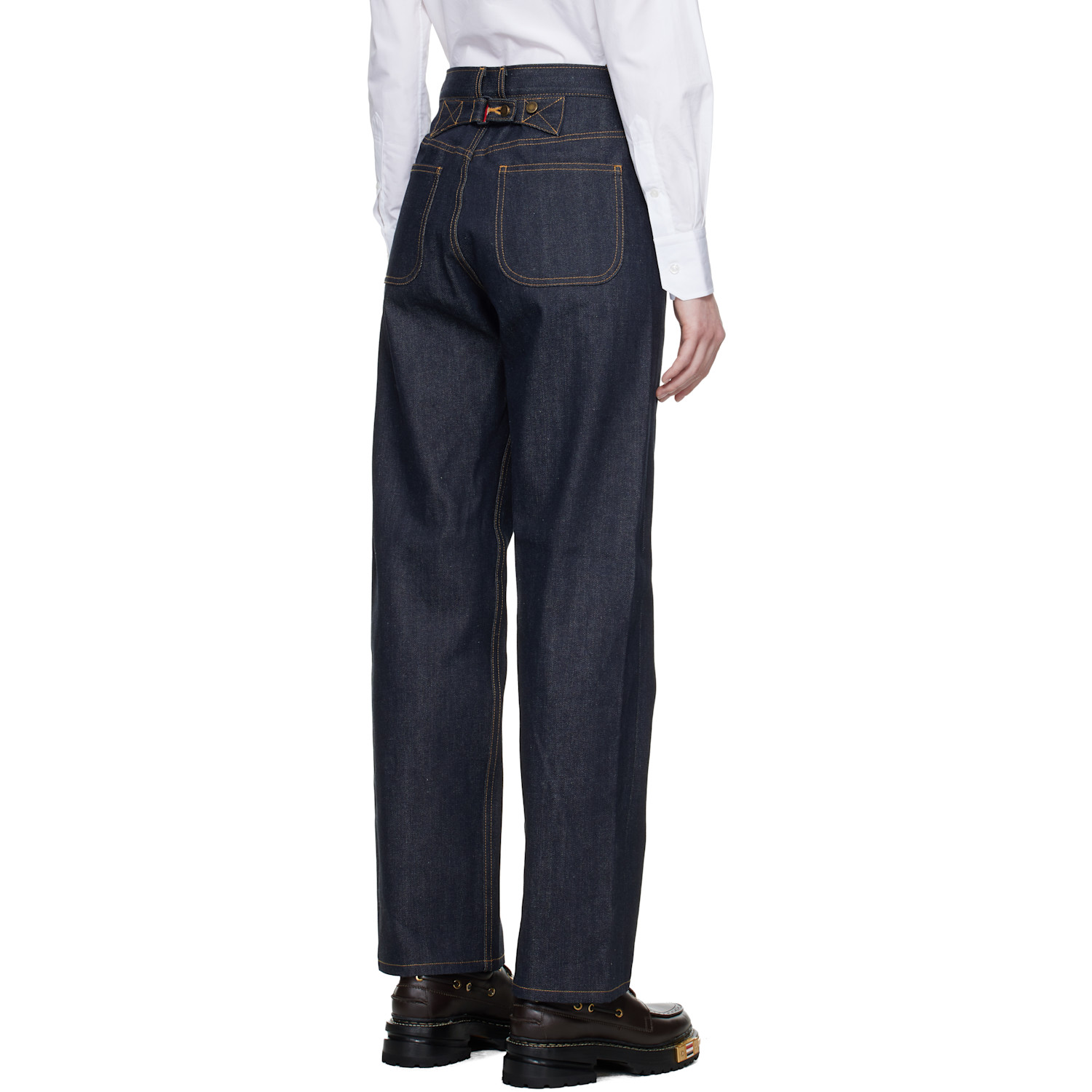  Thom Browne Navy Selvedge 5-pocket Jeans 