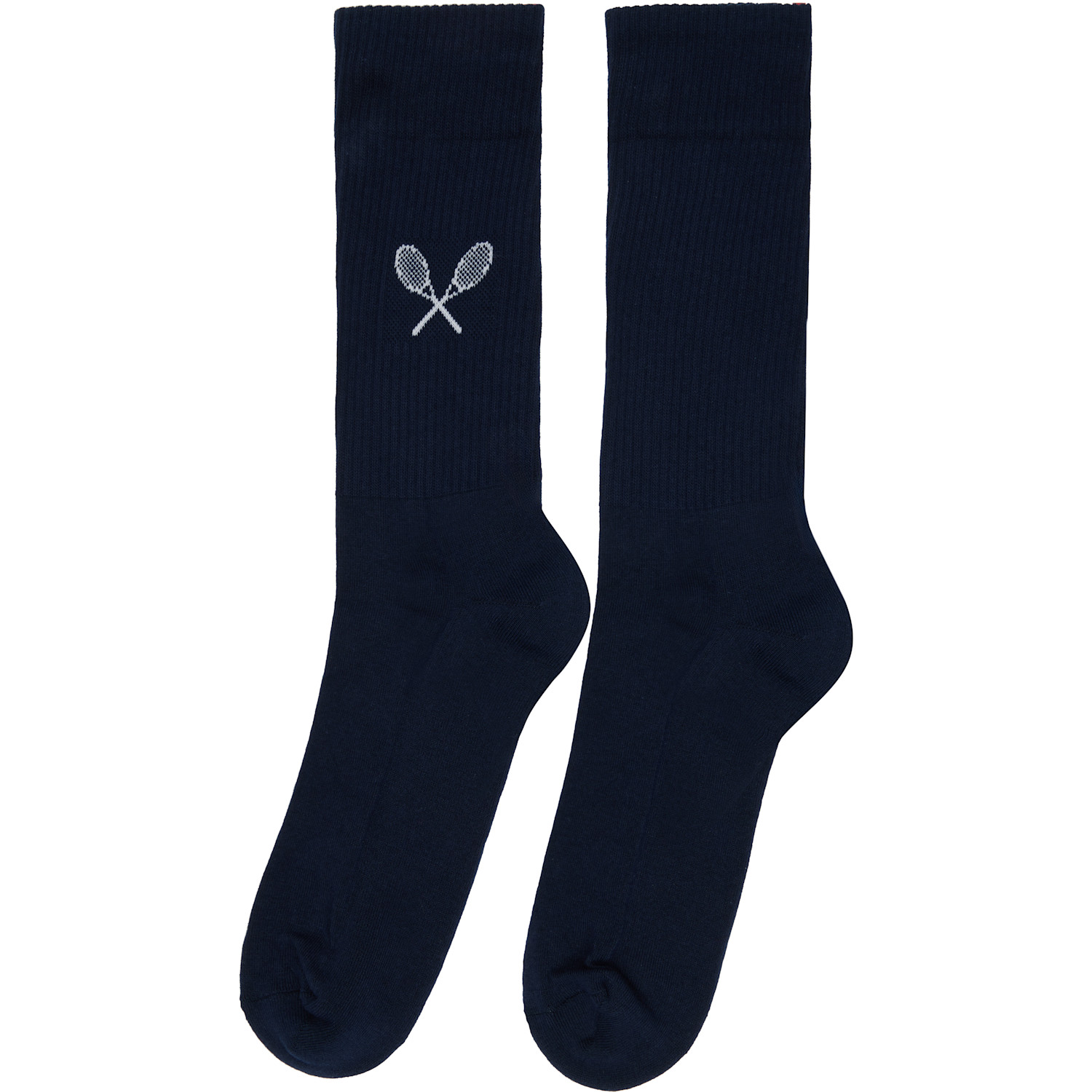  Thom Browne Navy Tennis Racquet Athletic Socks 