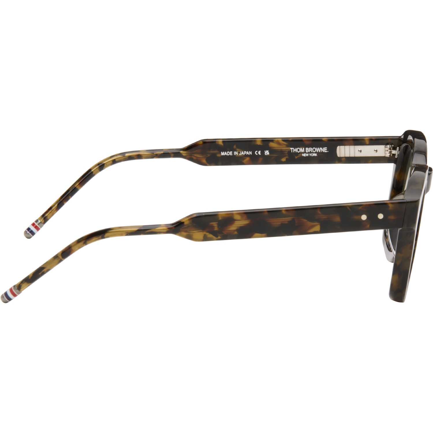  Thom Browne Brown Acetate Rectangular Sunglasses 