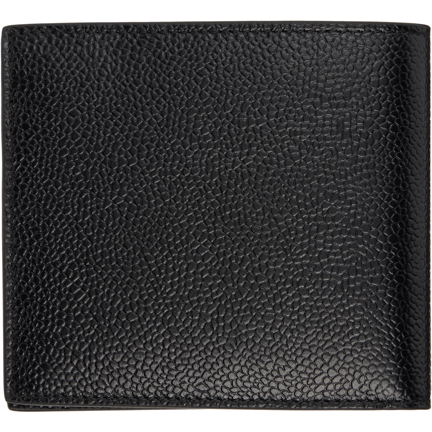  Thom Browne Black Pebble Grain Bifold Wallet 