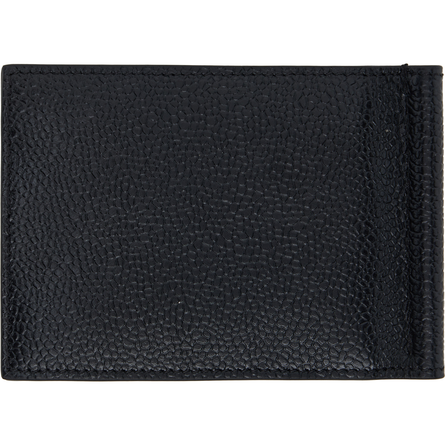  Thom Browne Black Rwb Stripe Money Clip Wallet 