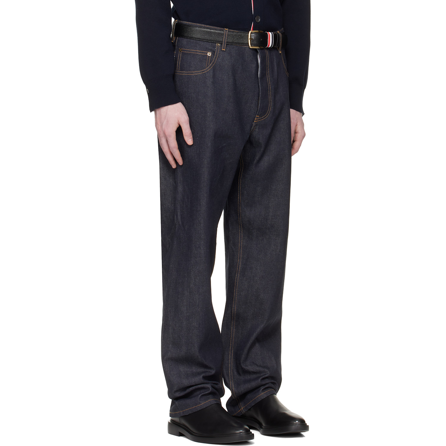  Thom Browne Navy Selvedge Denim 5-pocket Jeans 
