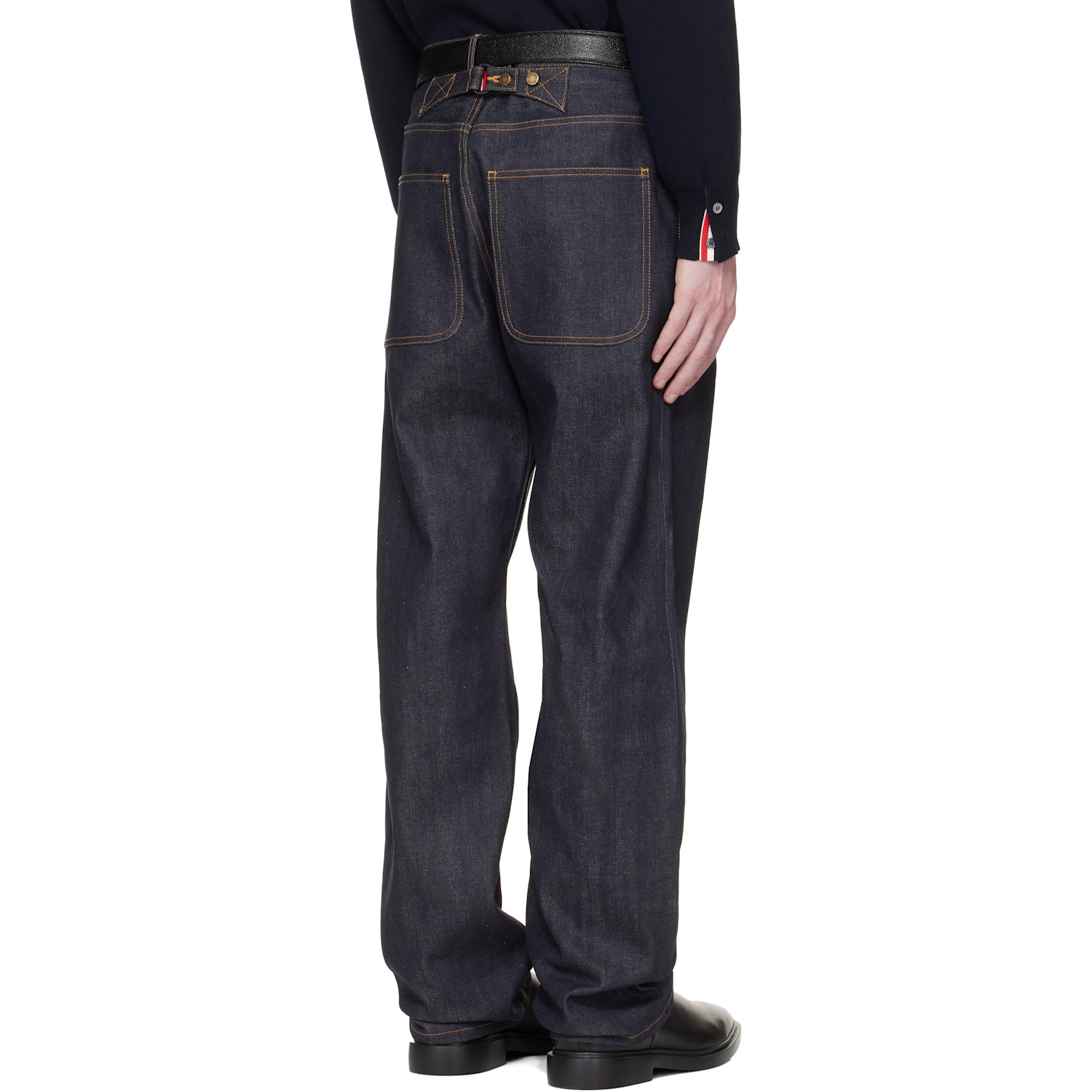  Thom Browne Navy Selvedge Denim 5-pocket Jeans 