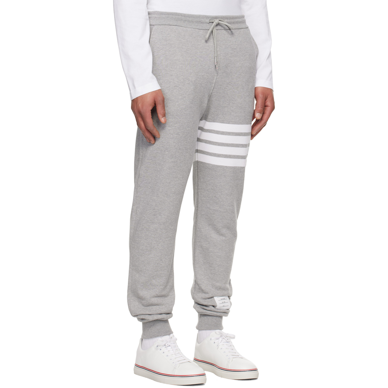  Thom Browne Gray Classic Loopback 4-bar Sweatpants 