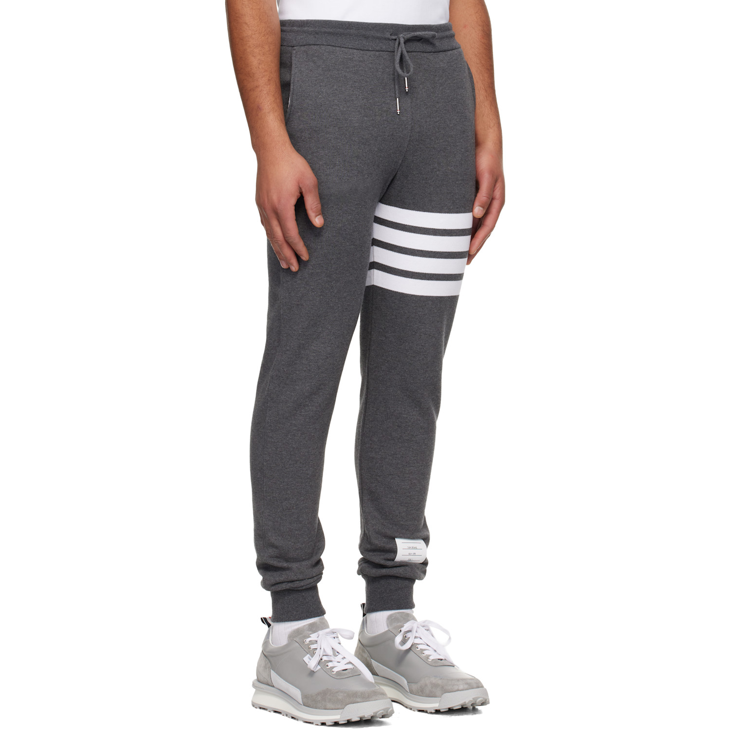 Thom Browne Gray Classic Loopback 4-bar Sweatpants 