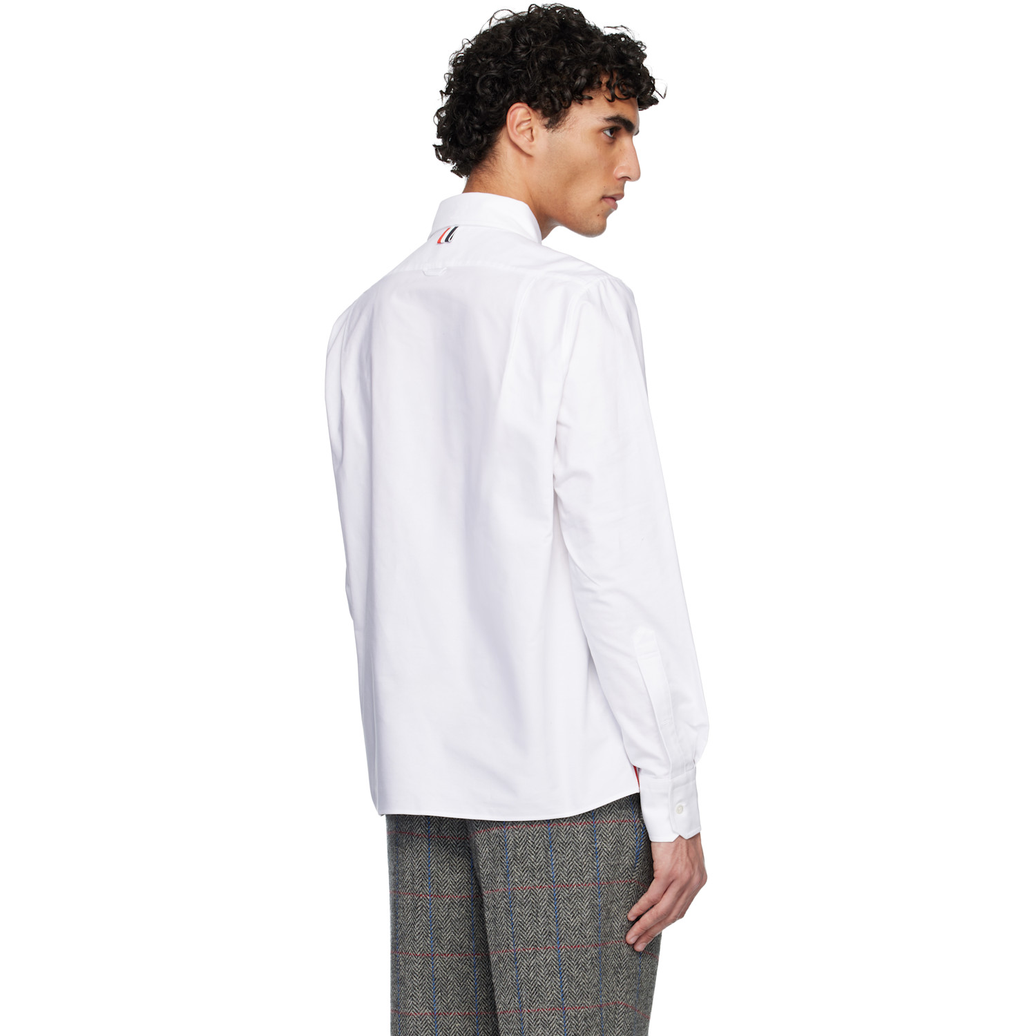  Thom Browne White 4-bar Oxford Shirt 