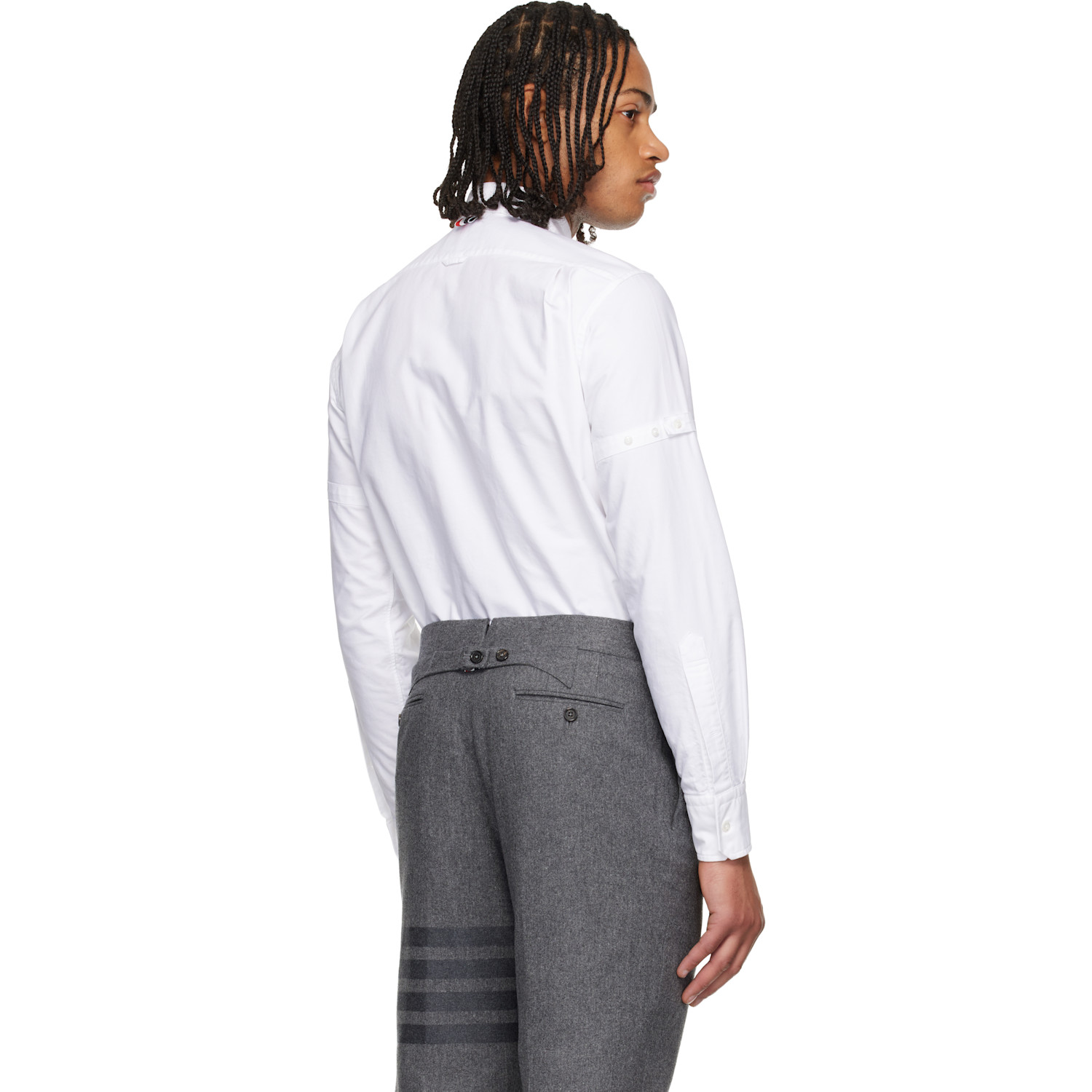  Thom Browne White Classic Armband Shirt 