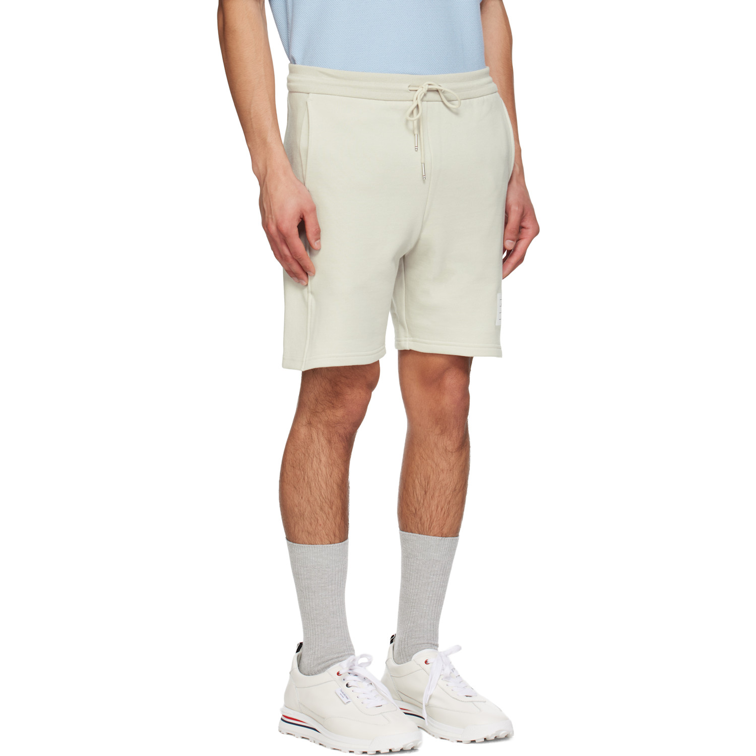  Thom Browne Beige Classic Loopback 4-bar Sweat Shorts 