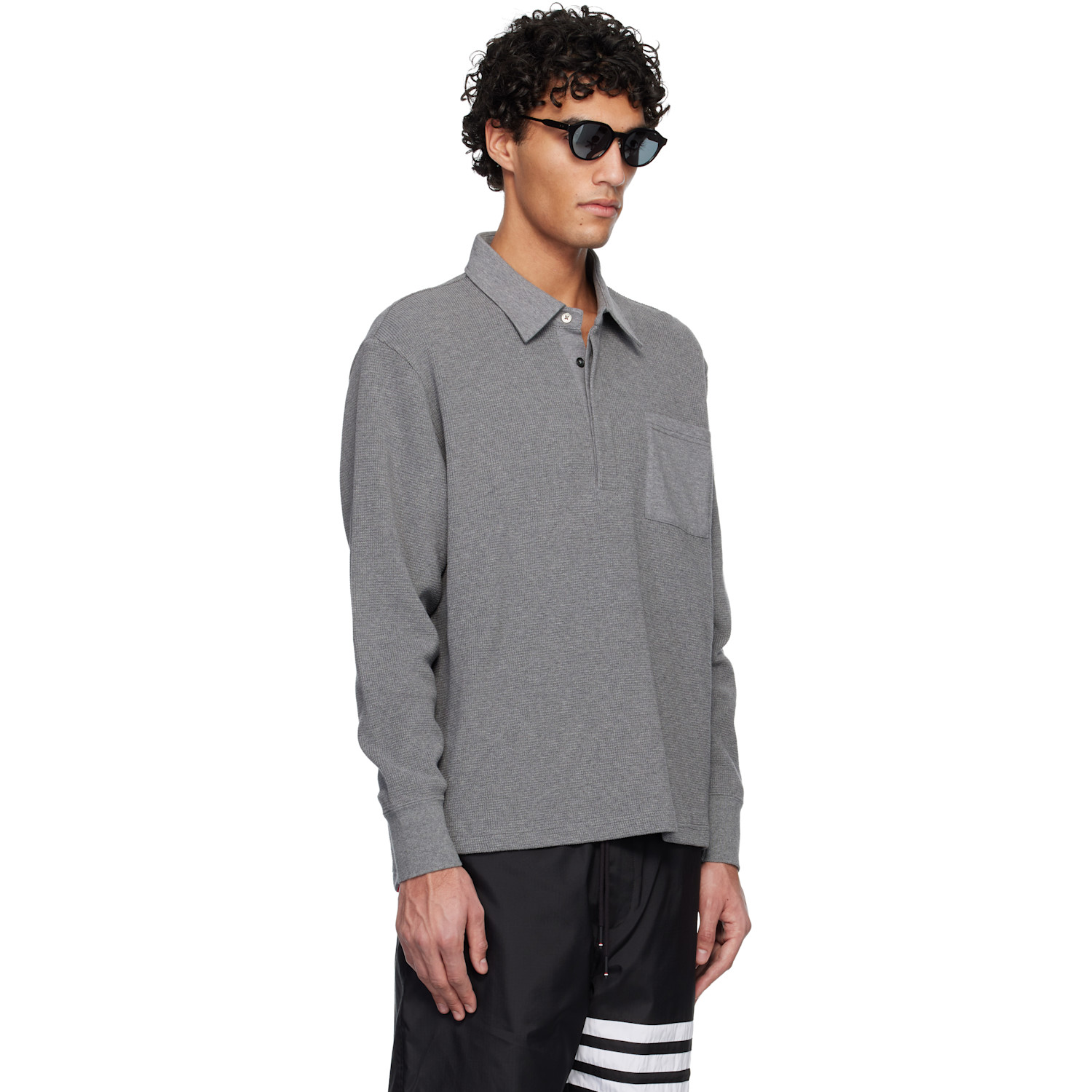  Thom Browne Gray Rugby Polo 