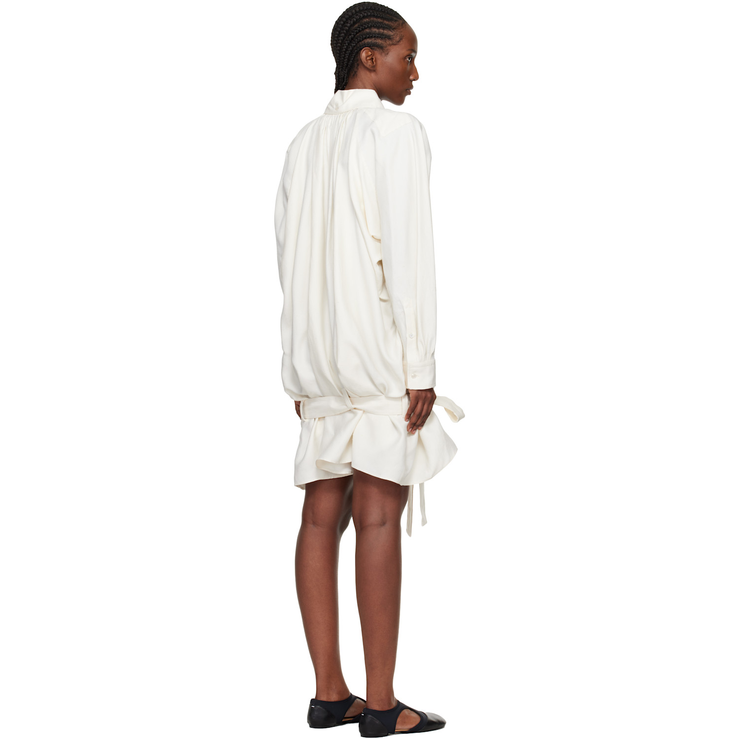  Kenzo Off-white Kenzo Paris Oversized Blouse Minidress 