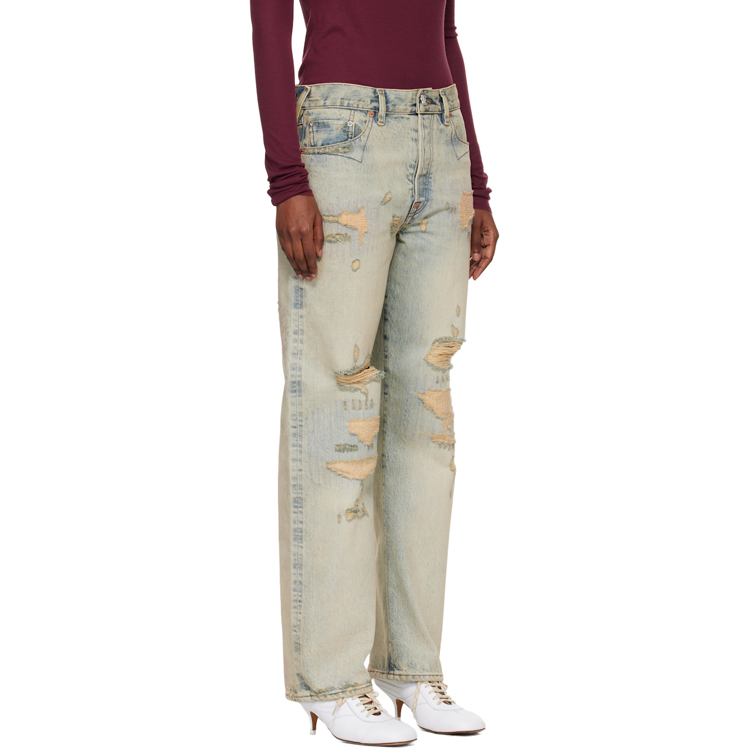  Kenzo Blue Kenzo Paris Straight Jeans 