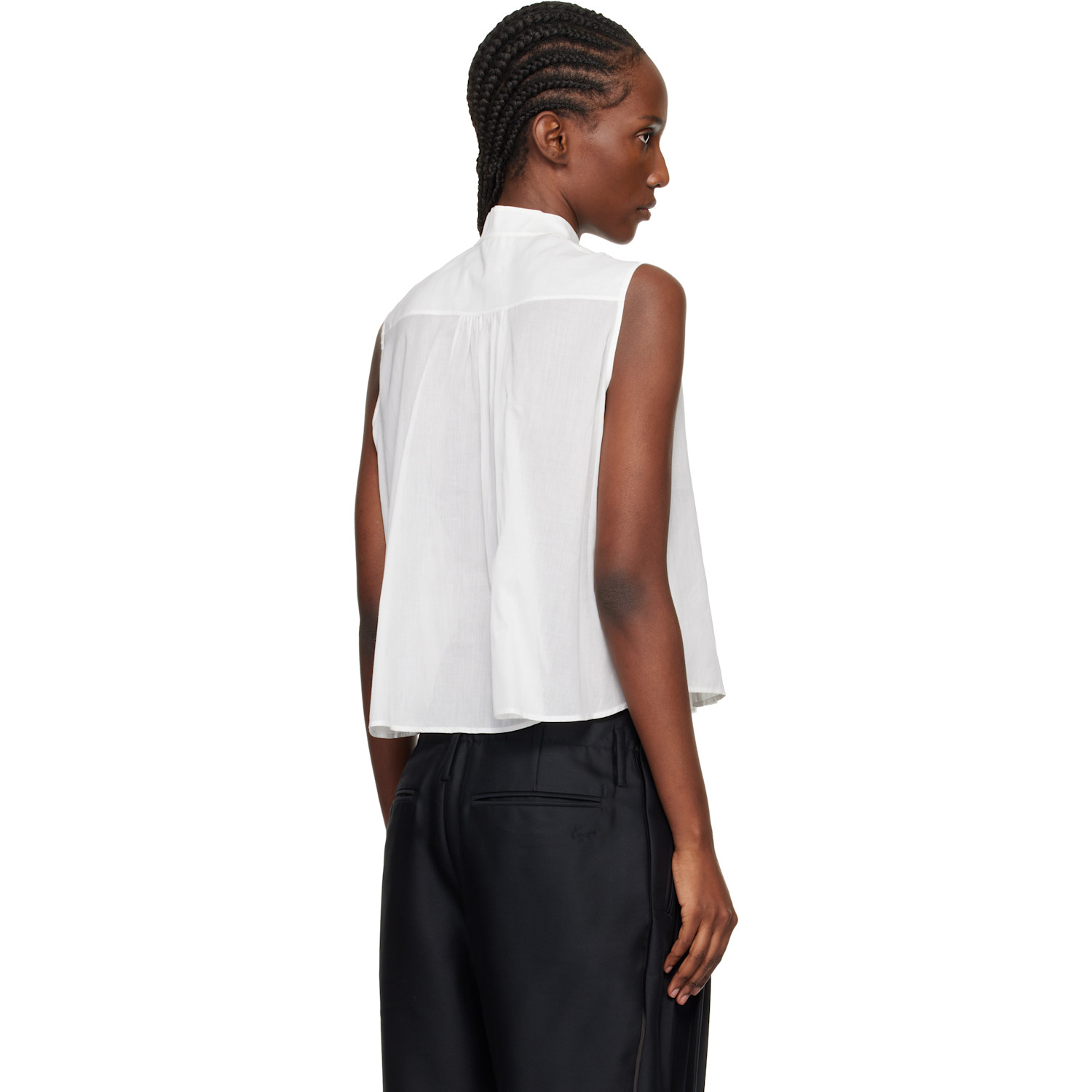  Kenzo Off-white Kenzo Paris Light Sleeveless Blouse 