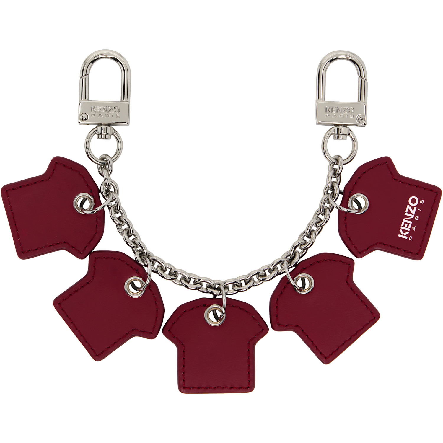  Kenzo Burgundy Kenzo Paris Kenzo Chain Charm Keychain 