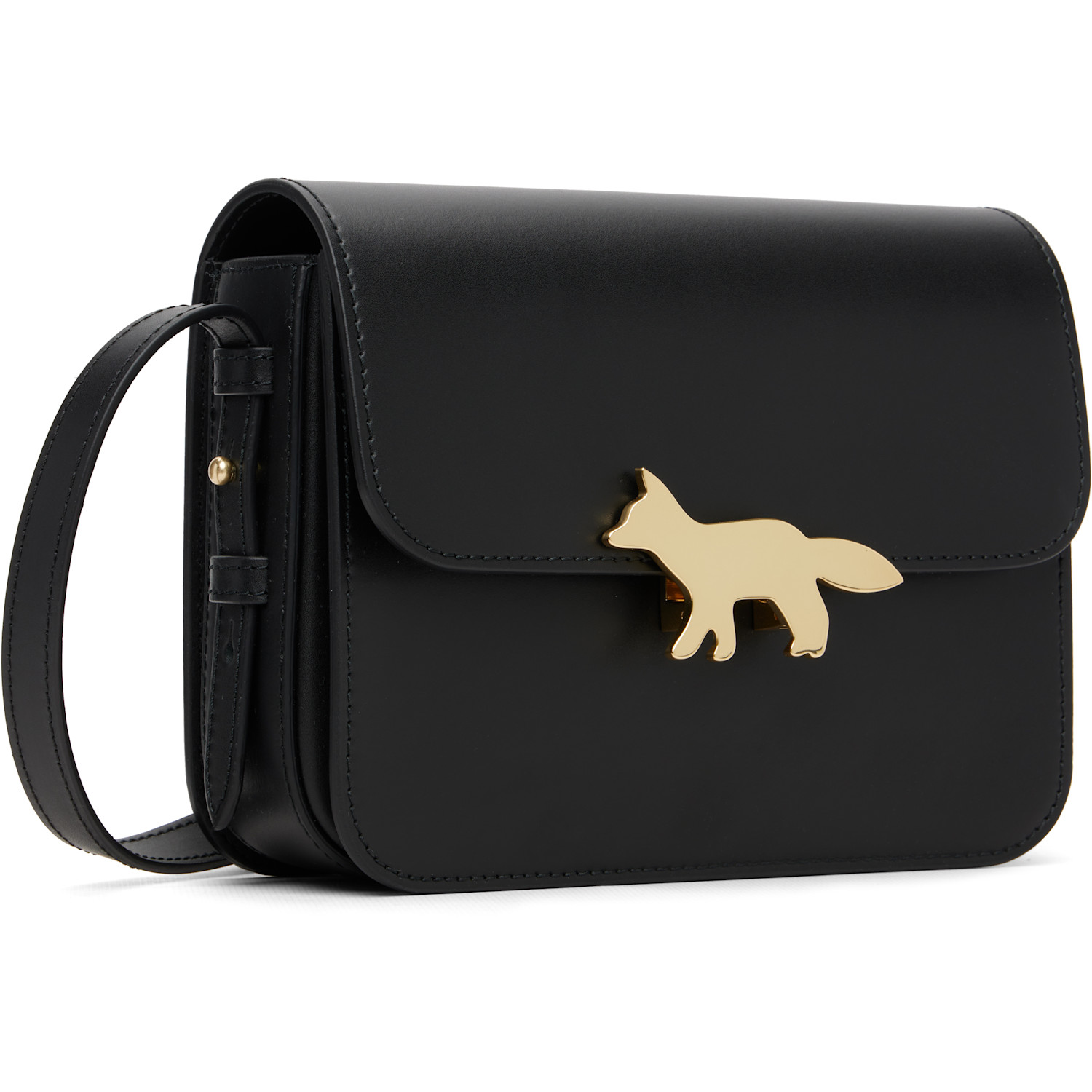  Maison Kitsuné Black Edie Large Bag 