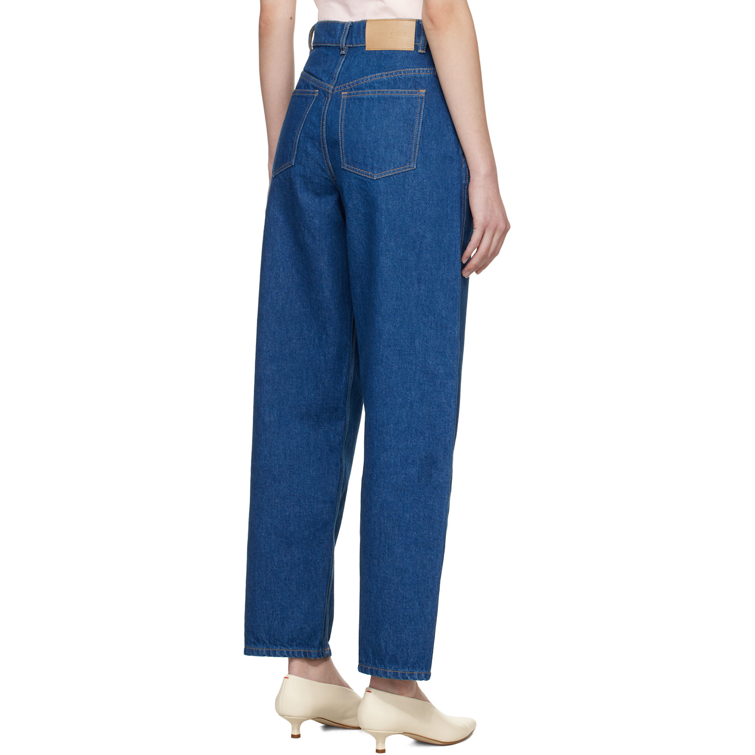  Maison Kitsuné Blue Tapered Jeans 