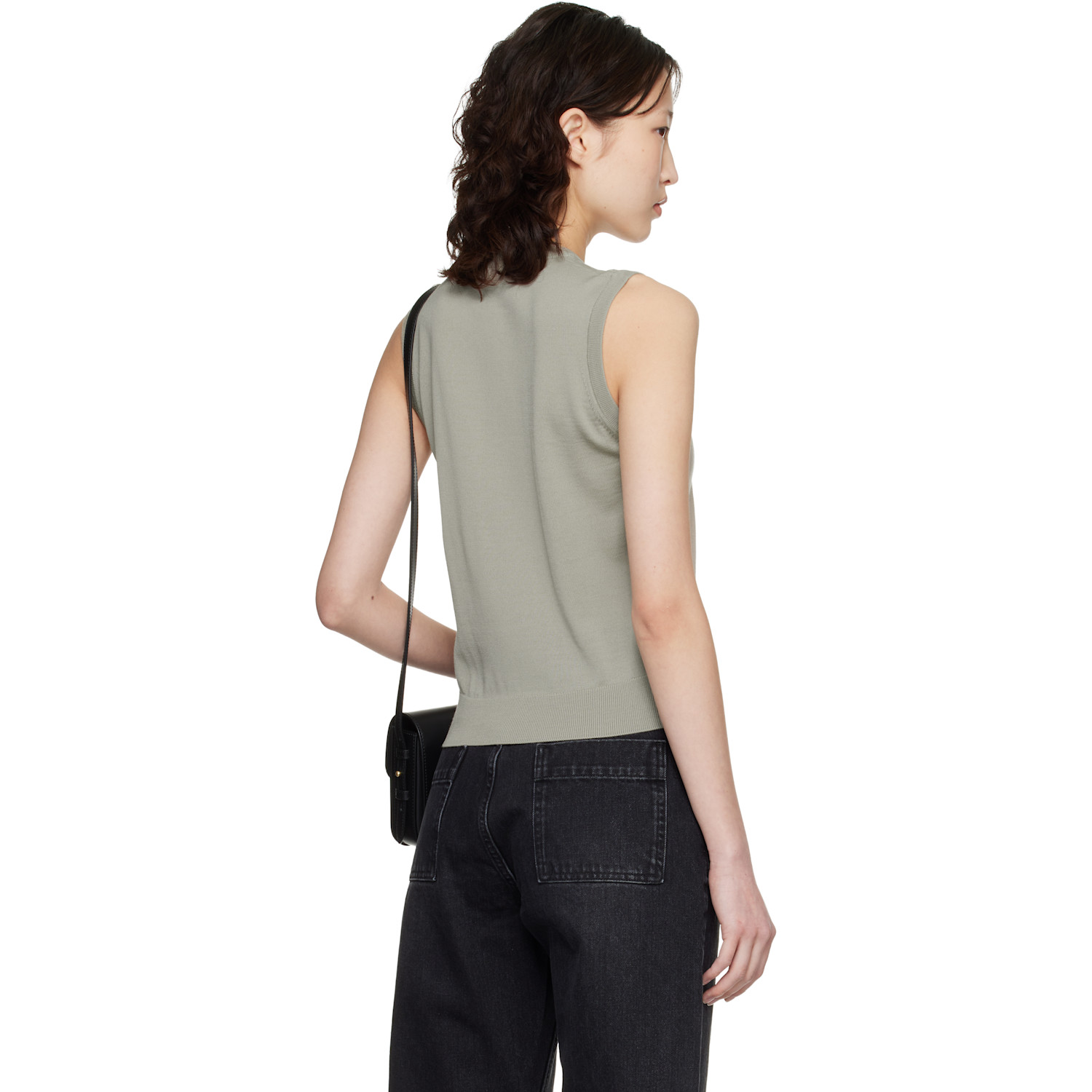  Maison Kitsuné Beige Baby Fox Fine Merino Sweater Vest 
