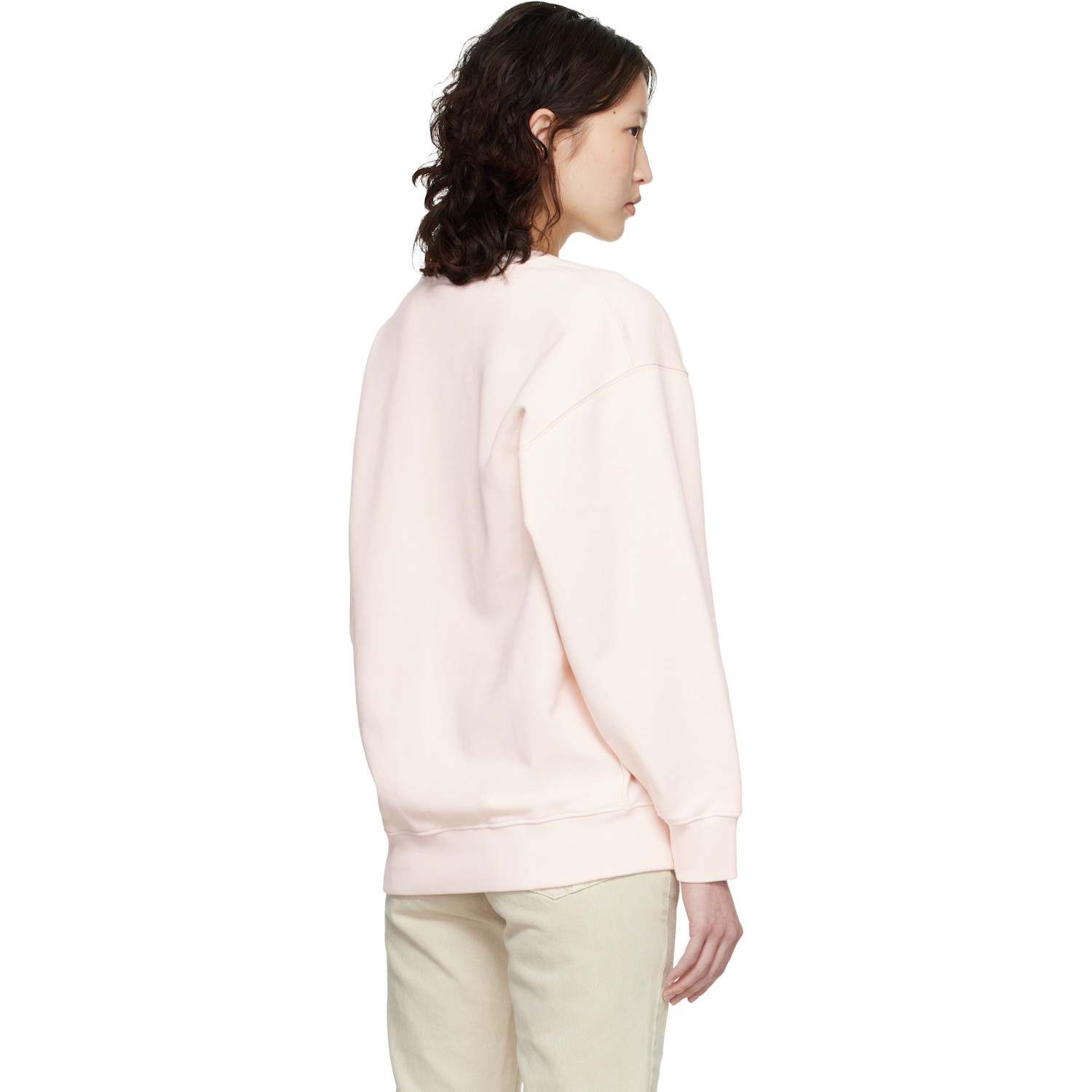  Maison Kitsuné Pink Baby Fox Oversize Sweatshirt 