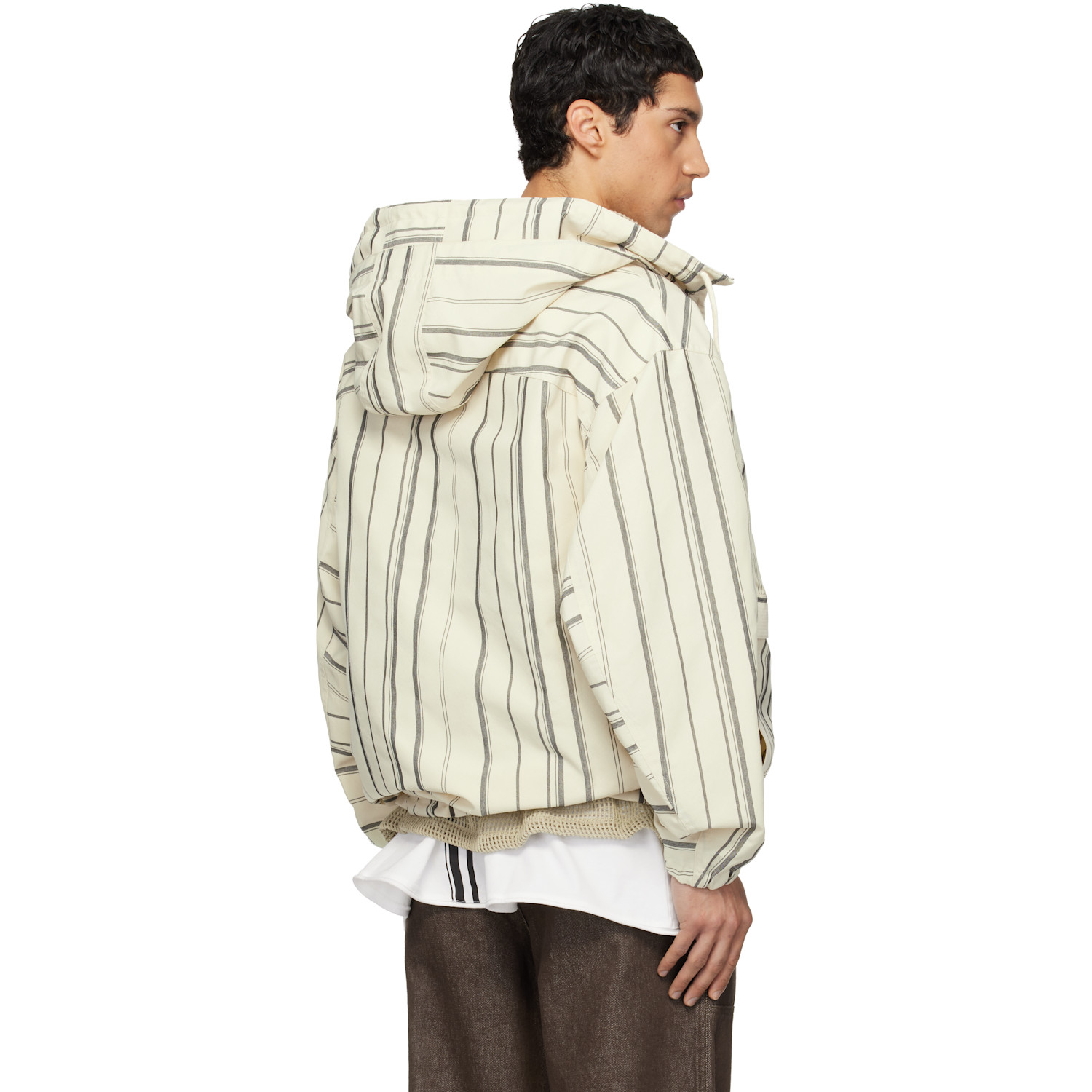  Mordecai Beige Windbreaker Jacket 