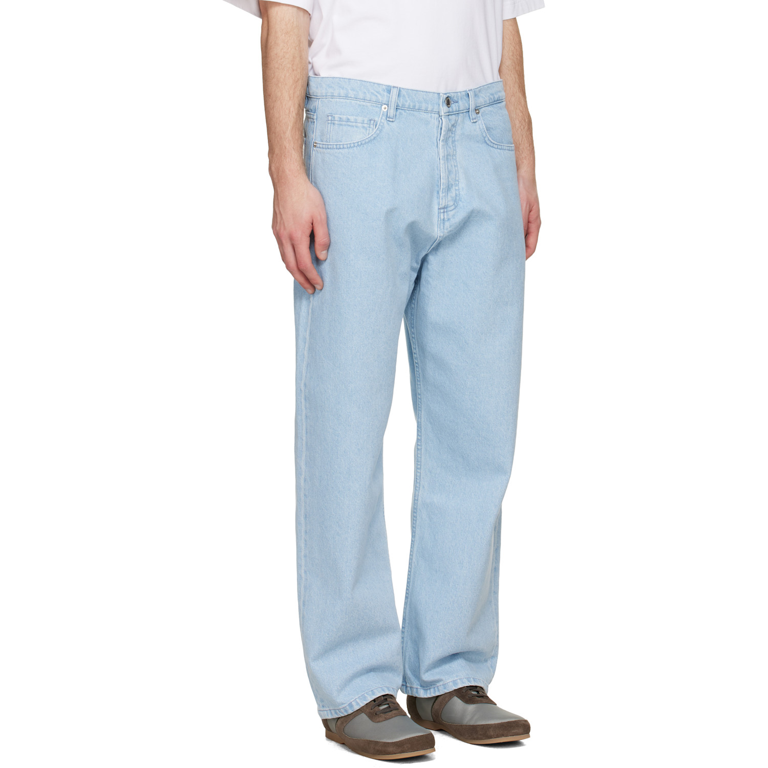  Maison Kitsuné Blue Wide Jeans 