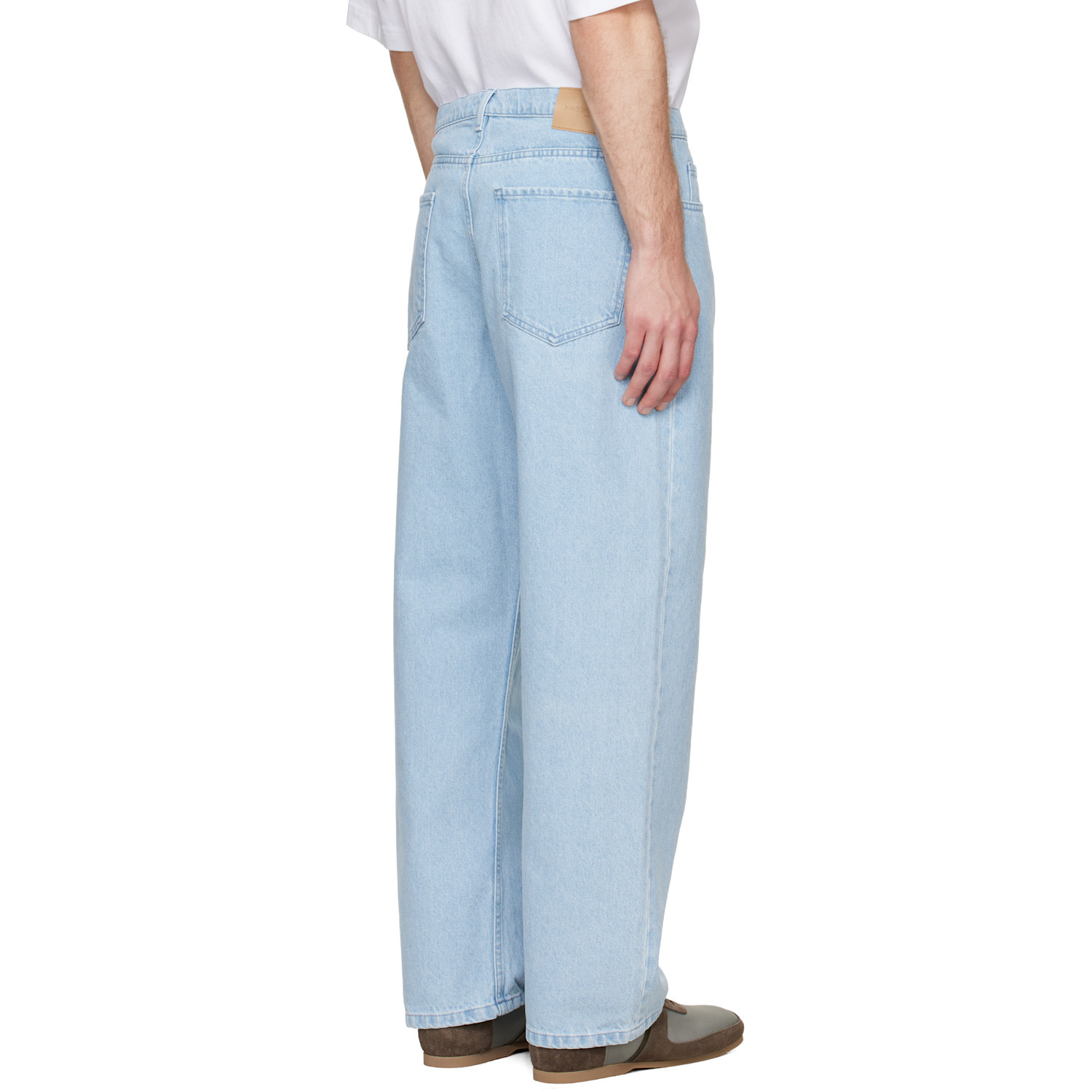  Maison Kitsuné Blue Wide Jeans 
