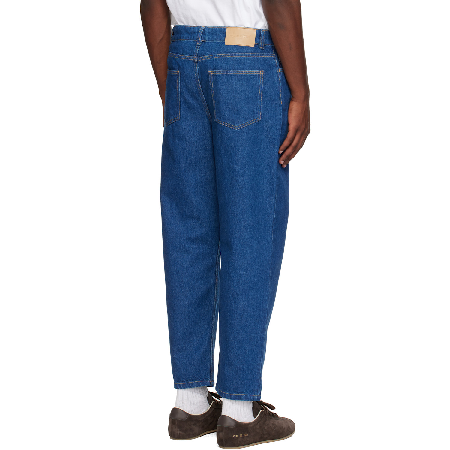  Maison Kitsuné Blue Tapered Jeans 