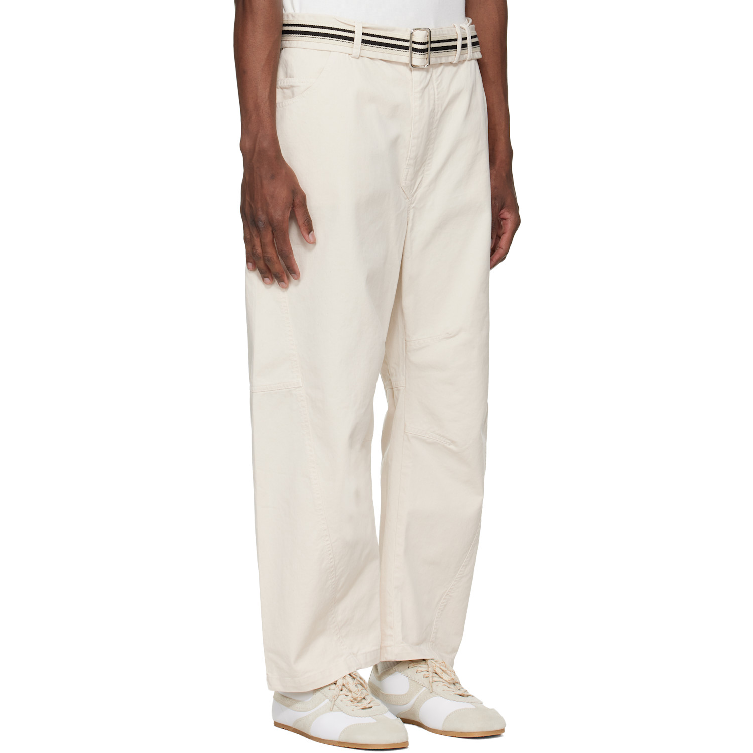  Mordecai Off-white Pockets Trousers 