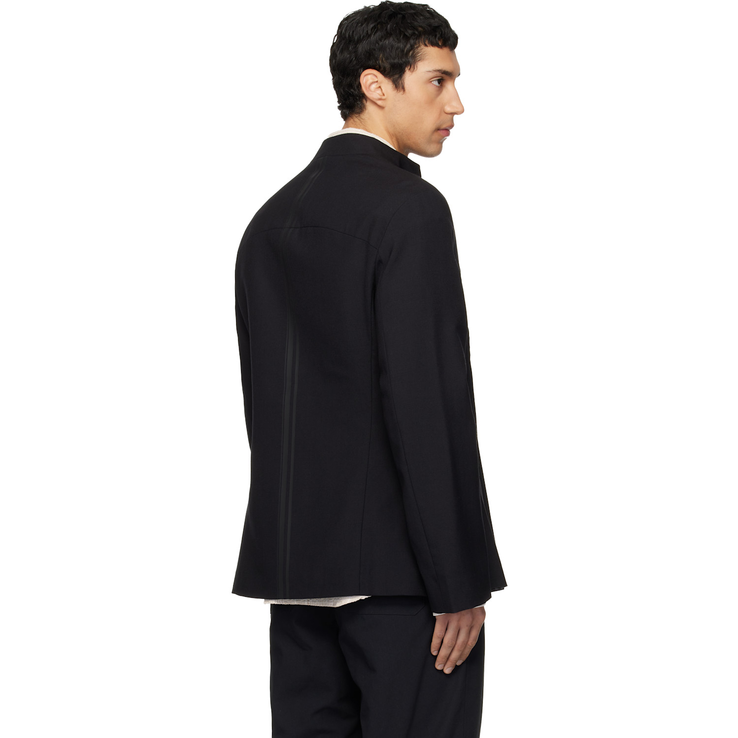  Mordecai Black Double Breast Blazer 