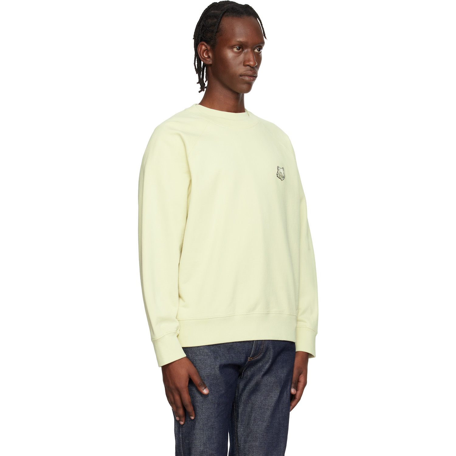  Maison Kitsuné Green Fox Head Oversize Sweatshirt 
