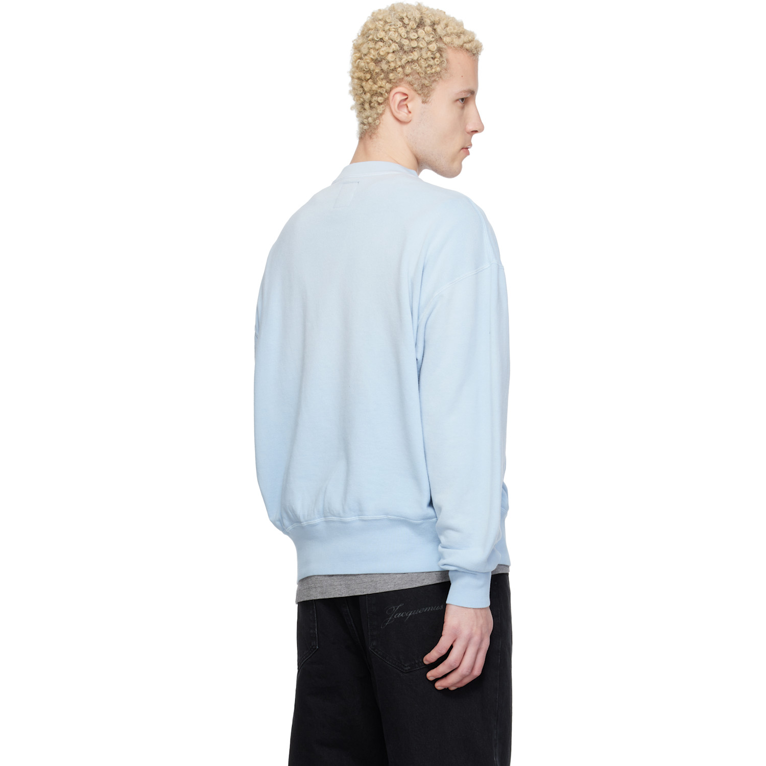  Maison Kitsuné Blue Kuro Edition Sunfaded Fox Sweatshirt 