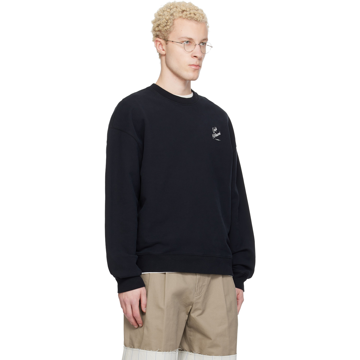  Maison Kitsuné Black 'café Kitsuné' Relax Sweatshirt 