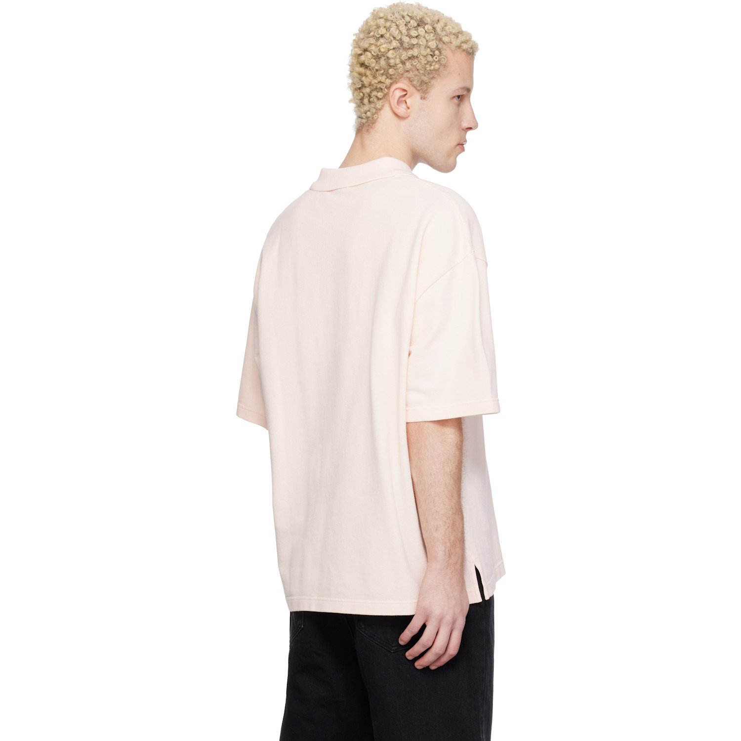  Maison Kitsuné Pink Fox Head Oversize Polo 