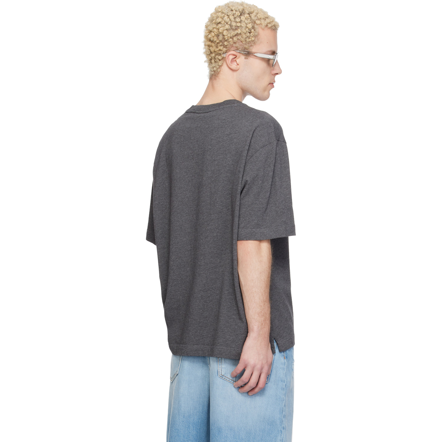  Maison Kitsuné Gray Fox Head Oversize T-shirt 