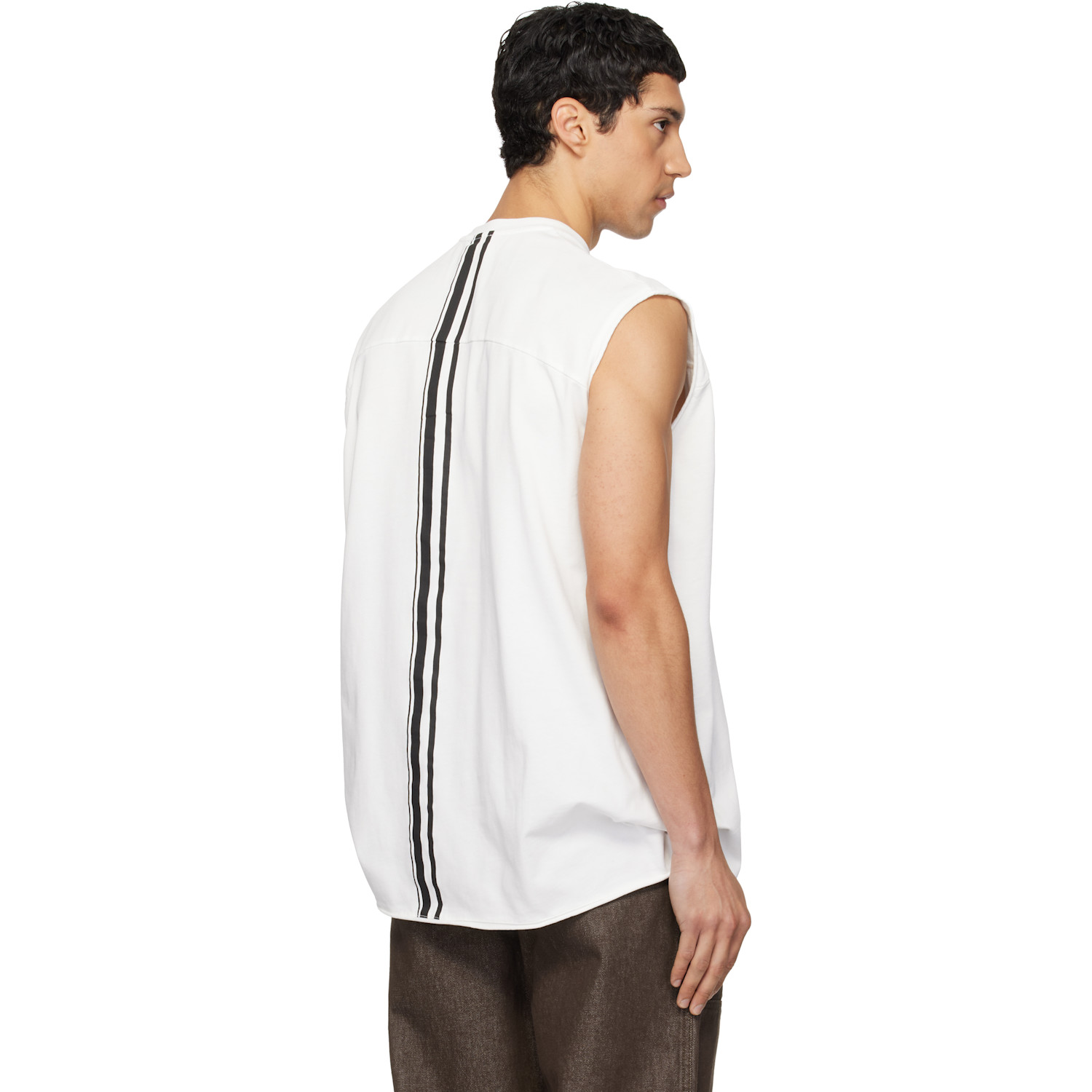  Mordecai White Muscle Tank Top 