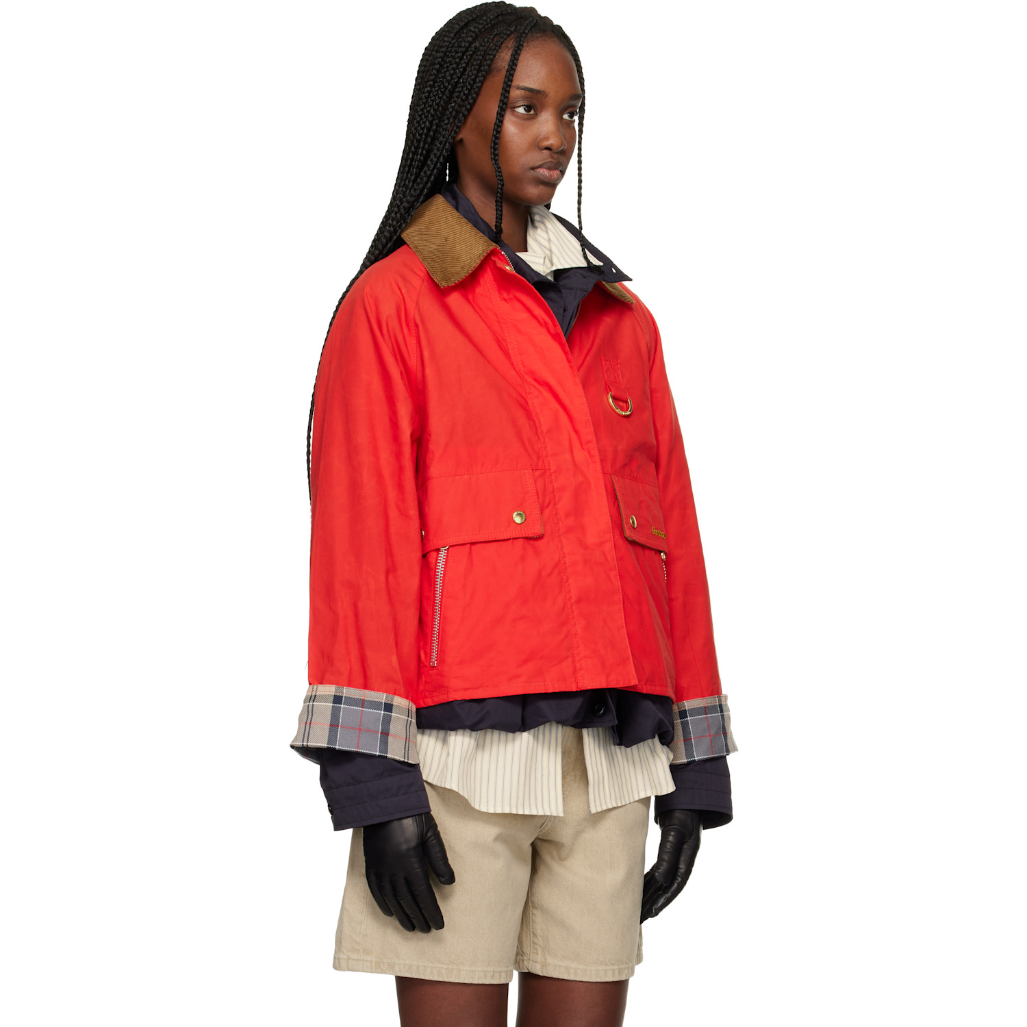  Barbour Red Mackworth Casual Jacket 